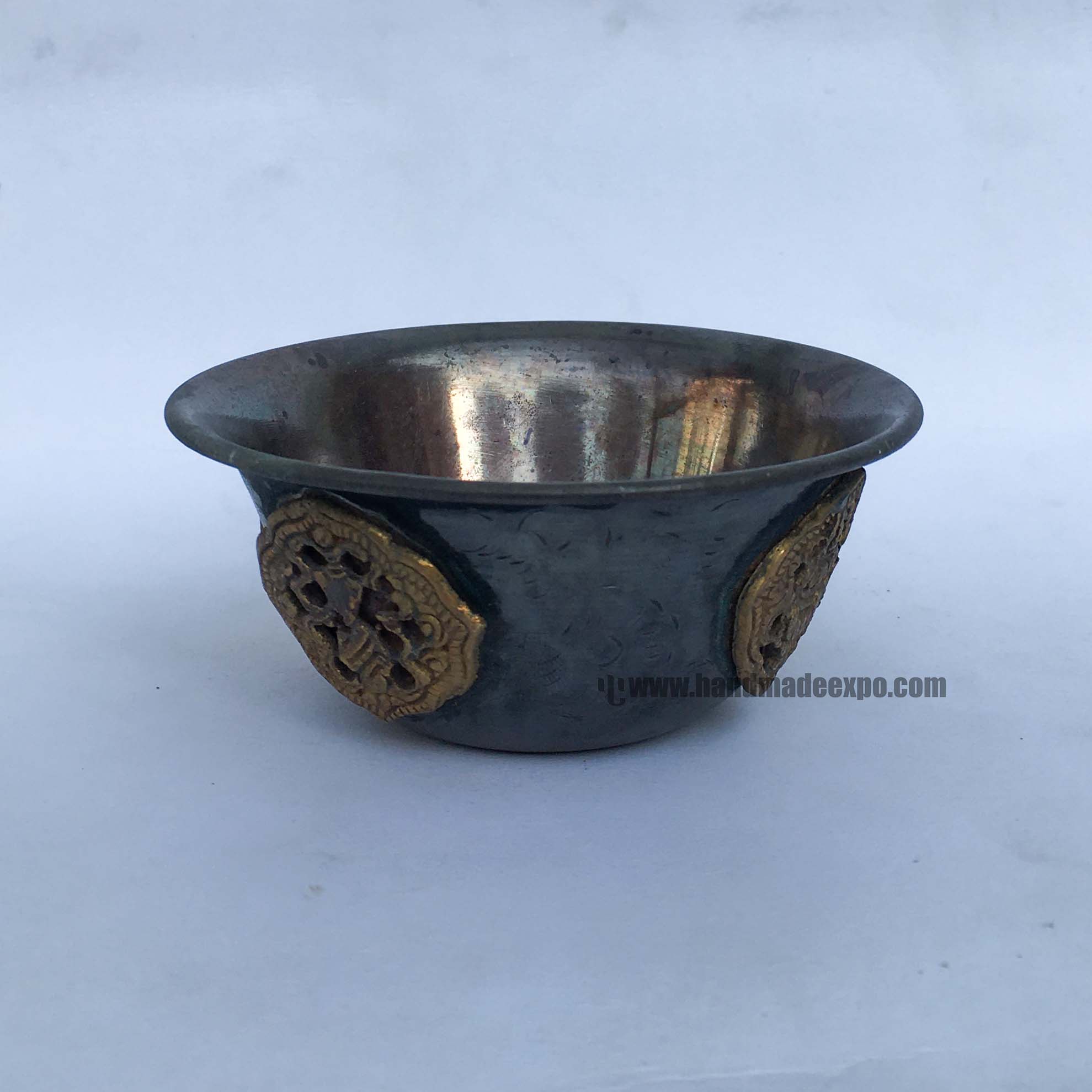 Metal Offering Bowls, oxidized, Small