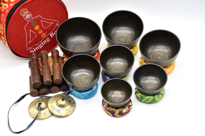 Chakra Set Singing Bowl <span Style=