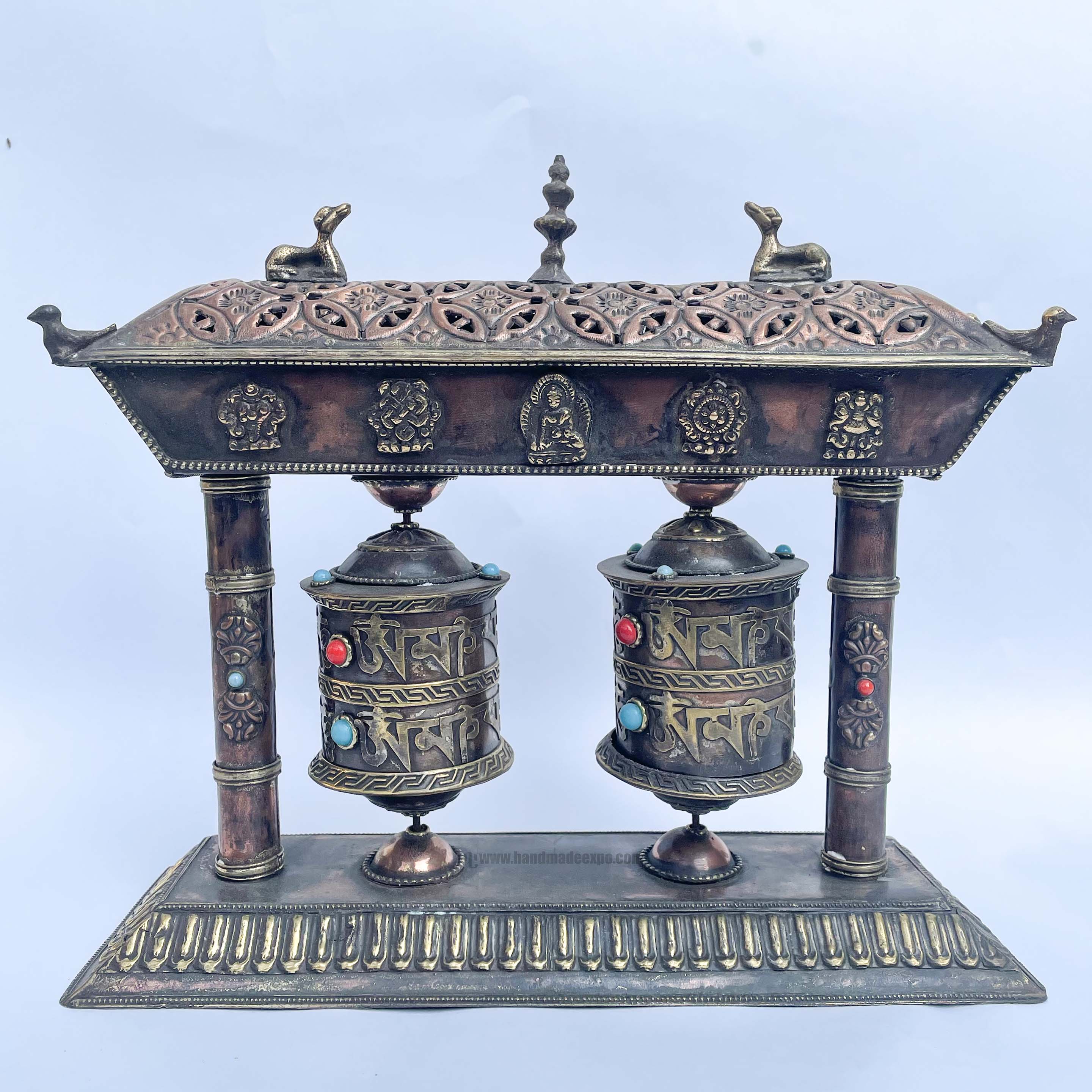 Double Prayer Wheel <span Style=