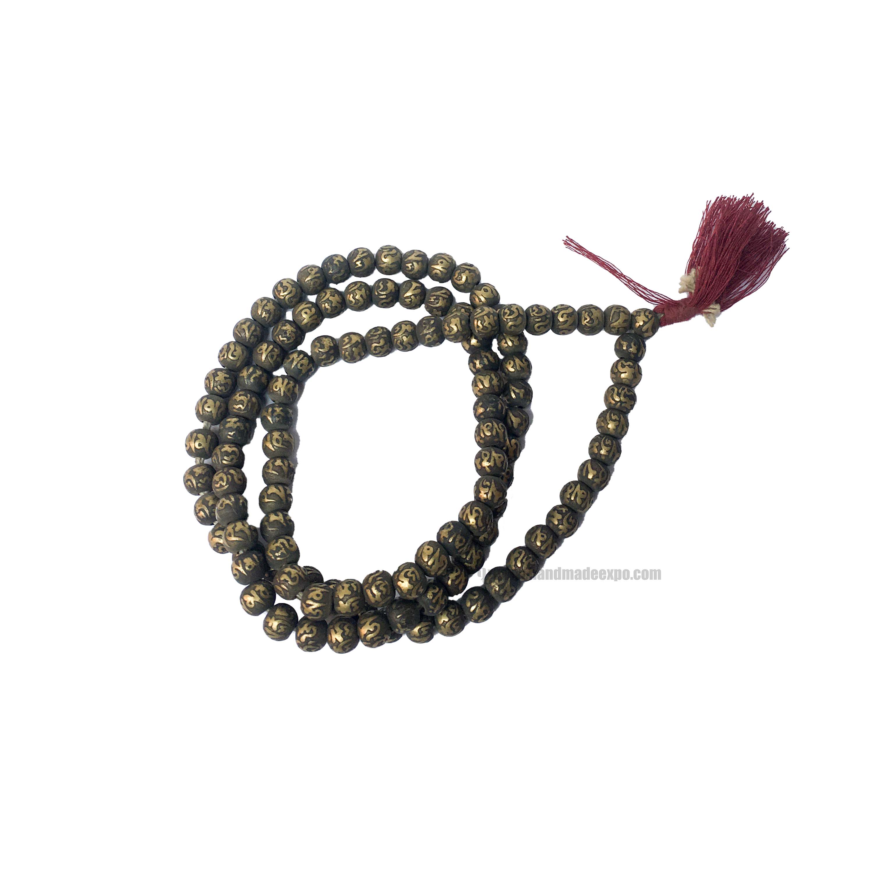 108 Om Design Beads, <span Style=