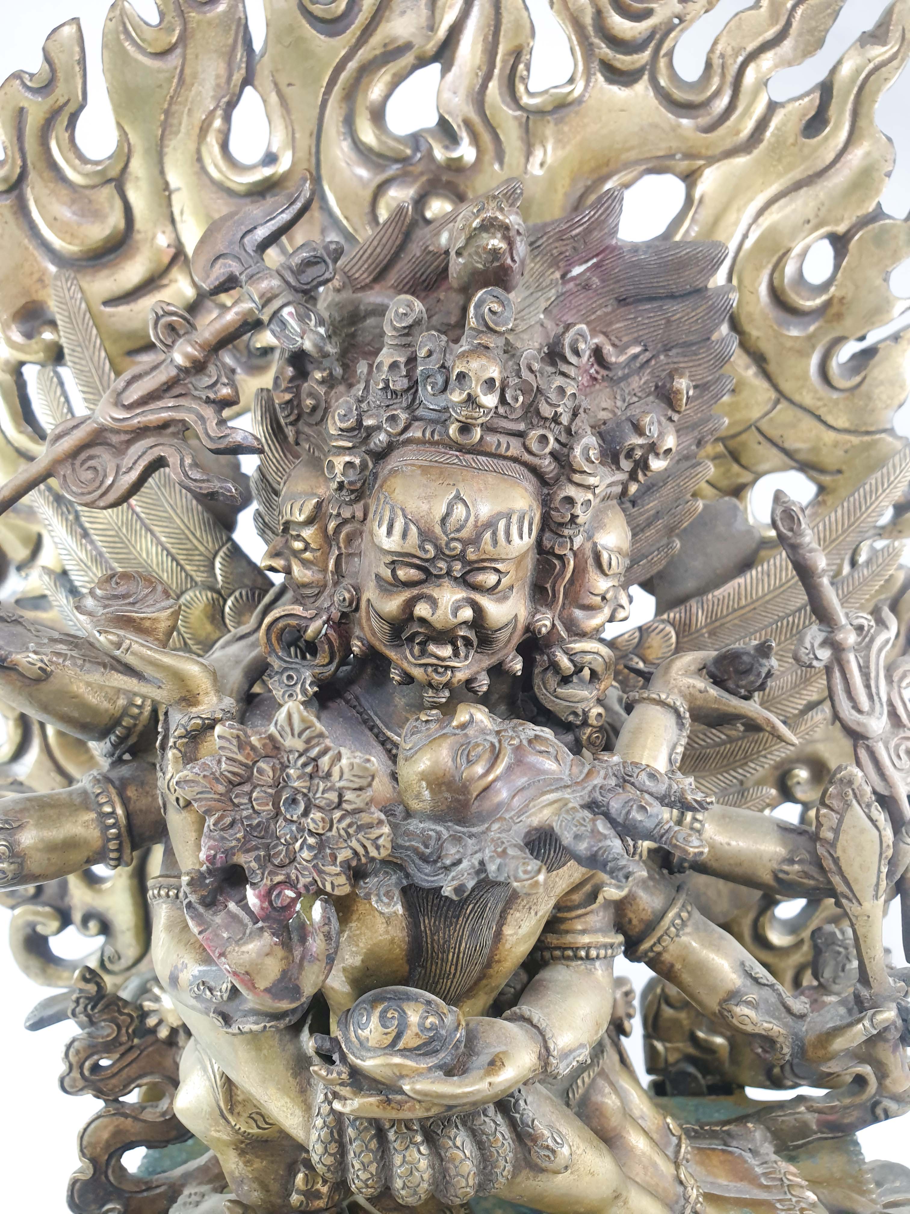 Buddhist Statue Of Hayagriva - Heruka, bronze, sold