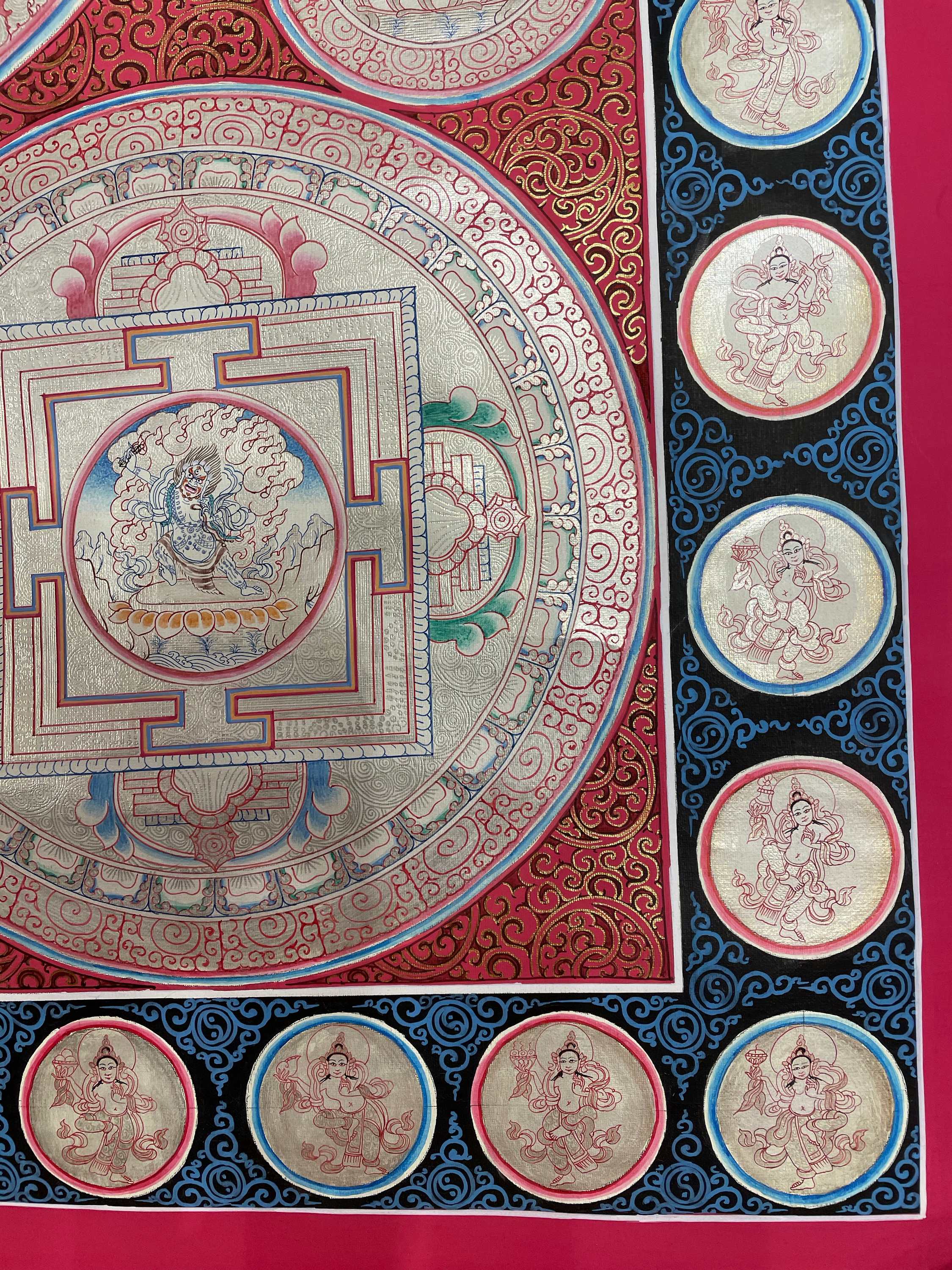 Buddist Hand Painted Thangka <span Style=