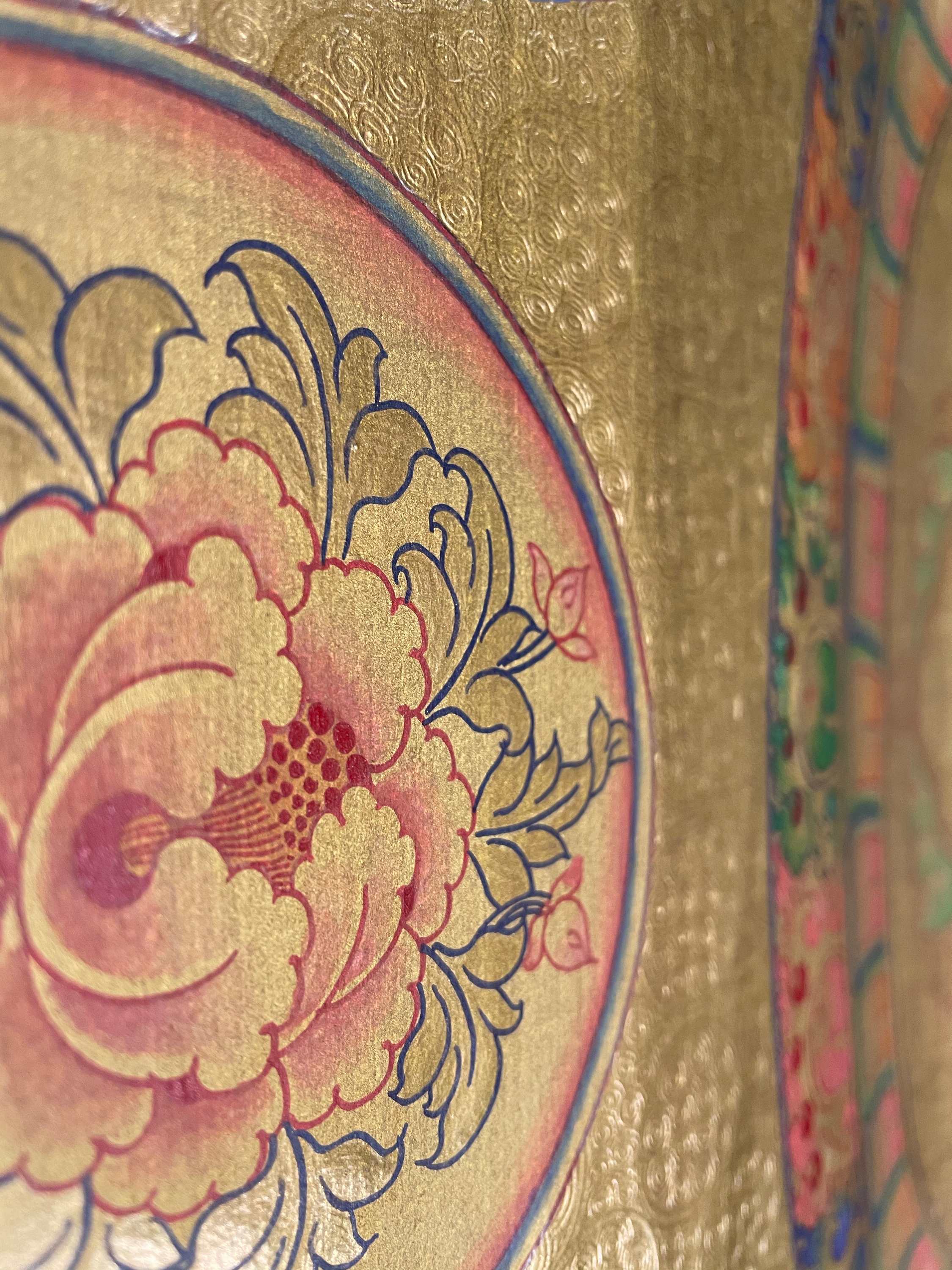 Buddist Hand Painted Thangka <span Style=