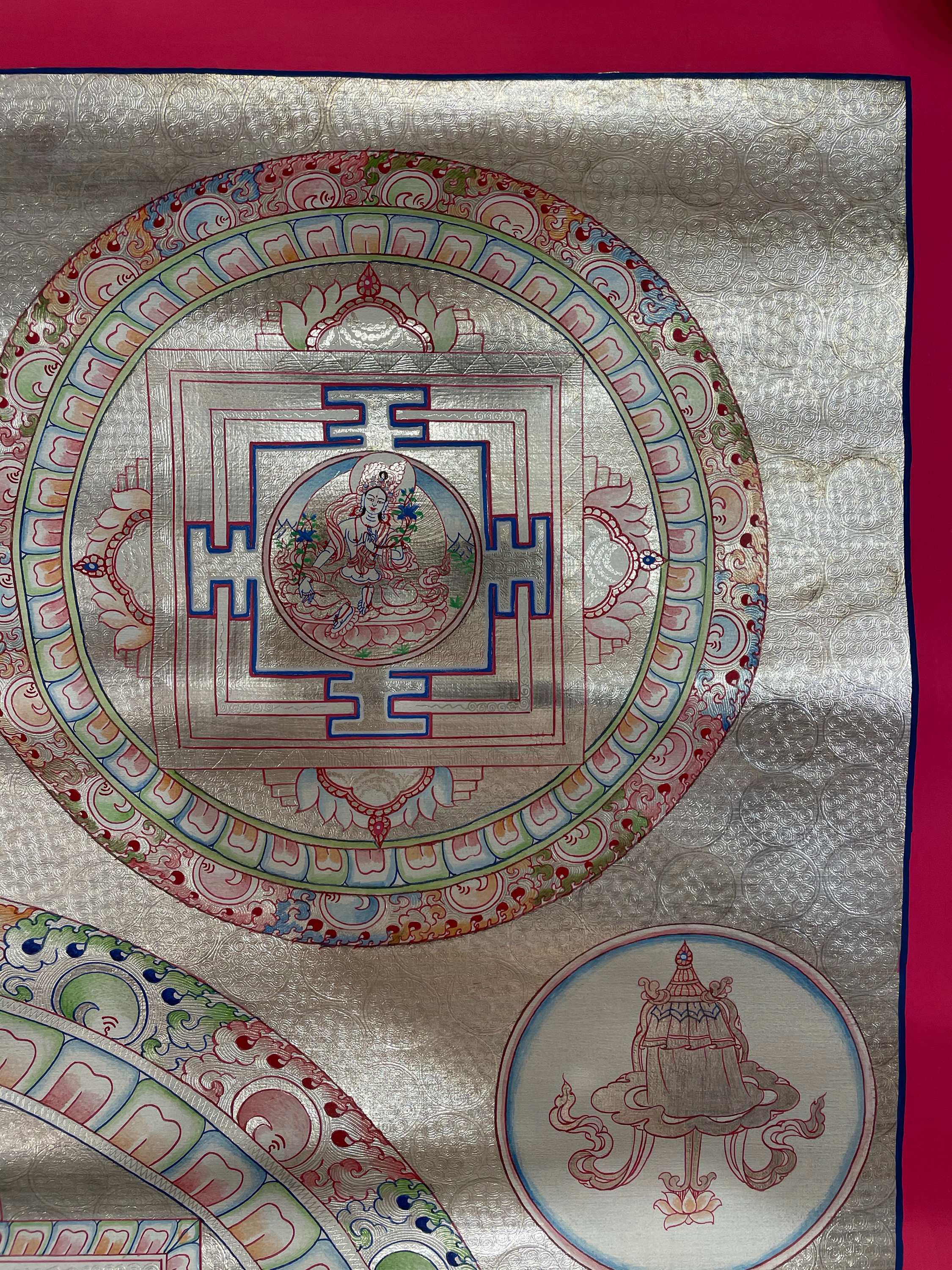 Buddist Hand Painted Thangka <span Style=