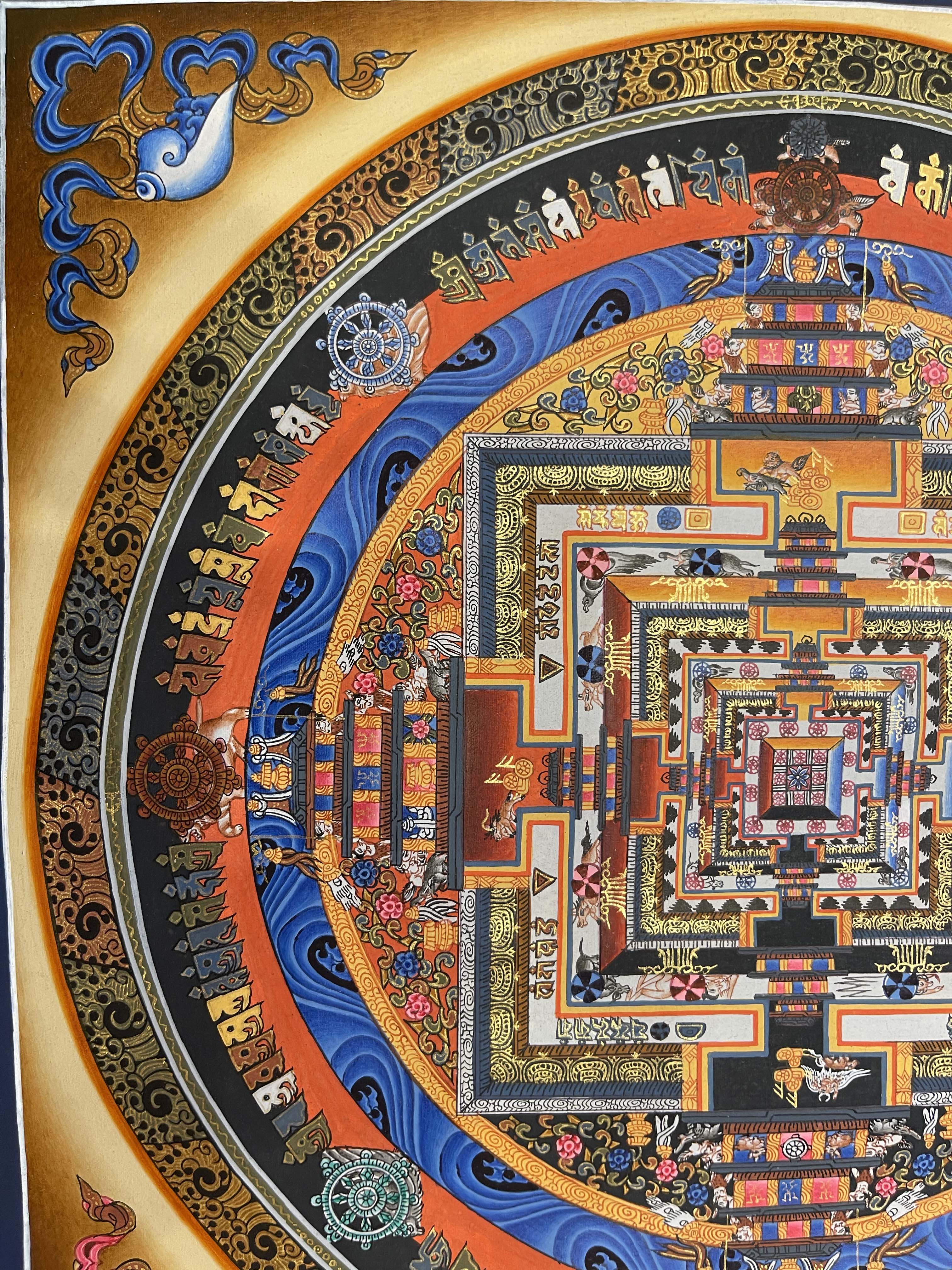 Buddhist Hand Painted Thangka <span Style=