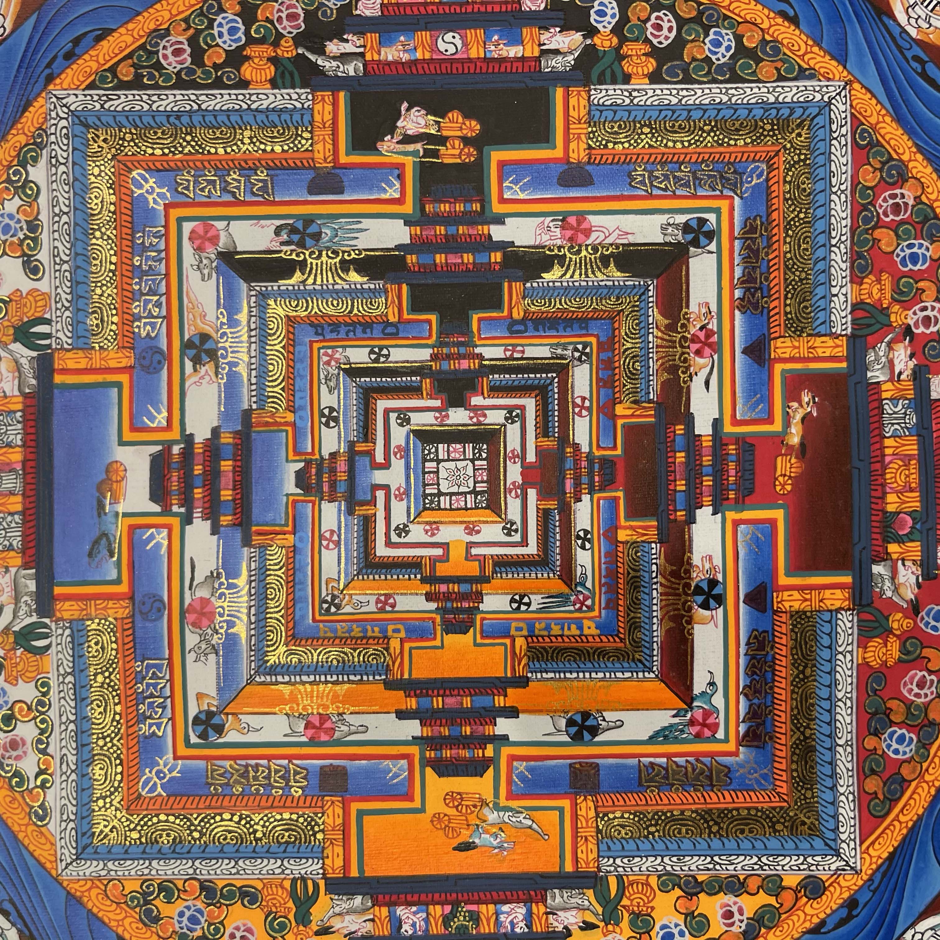 Buddhist Hand Painted Thangka <span Style=