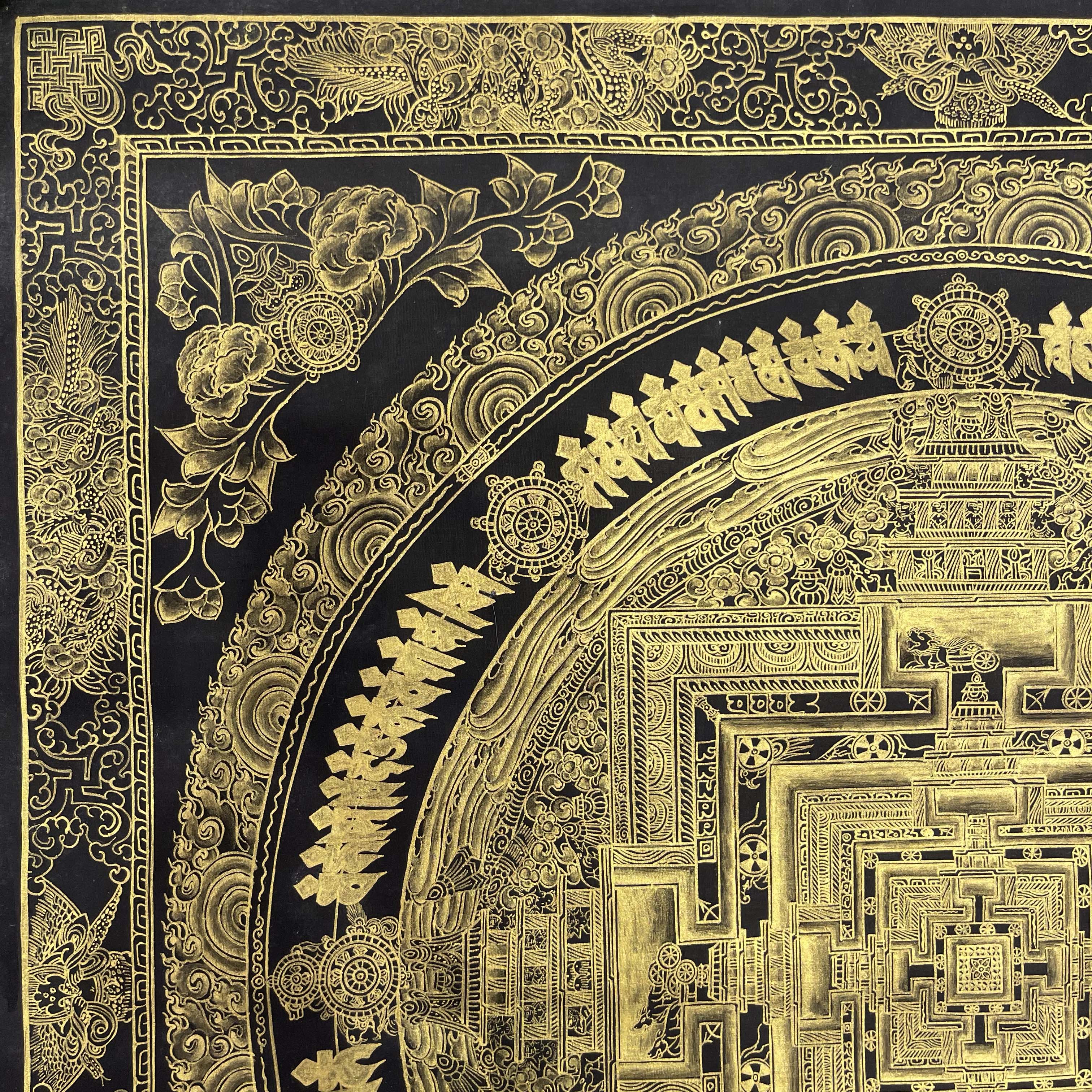 Buddhist Hand Painted Thangka <span Style=