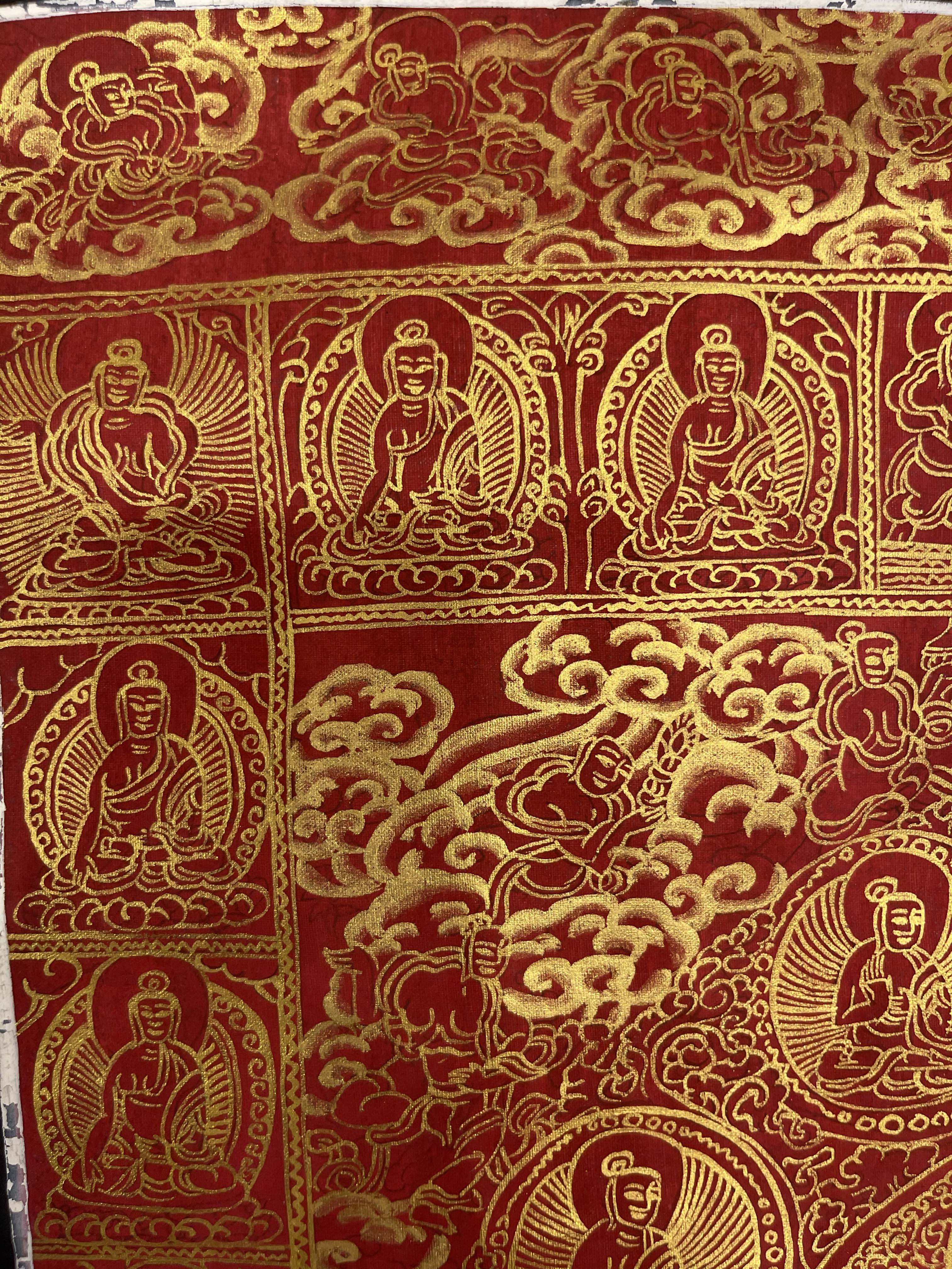 Buddhist Hand Painted Thangka <span Style=