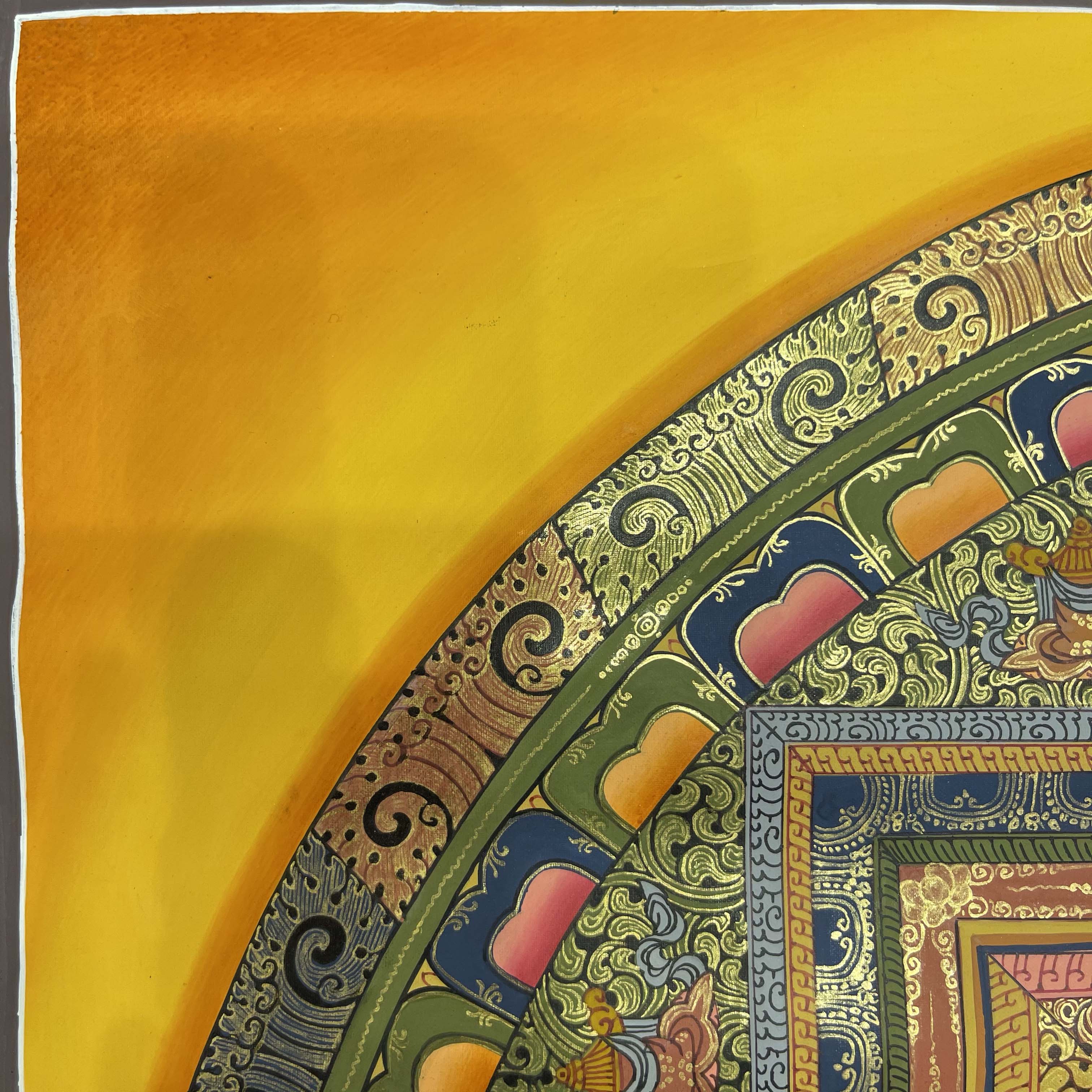 Buddhist Hand Painted Thangka <span Style=