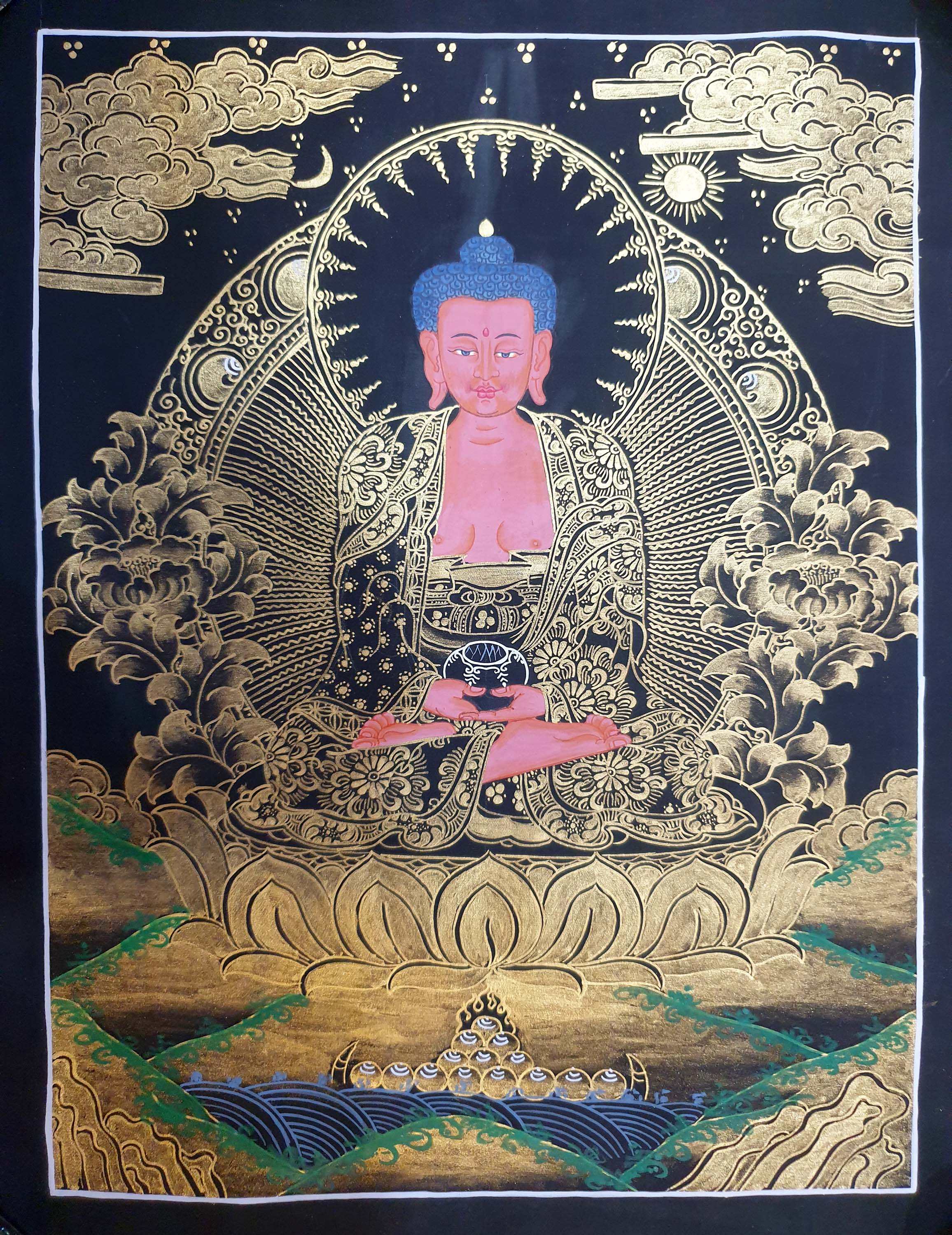 Buddhist Thangka <span Style=
