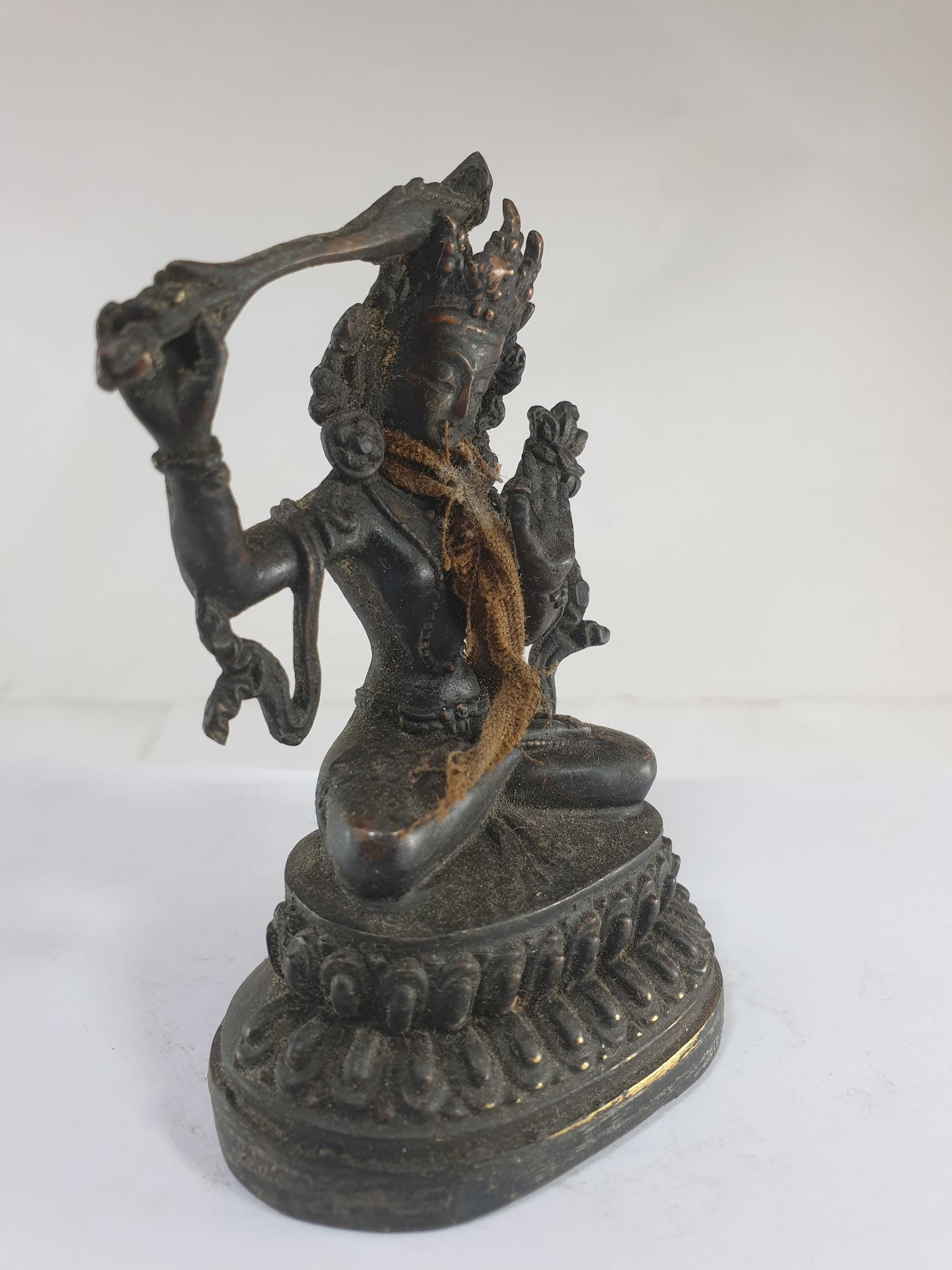 Statue Of Manjushri, antique Finishing