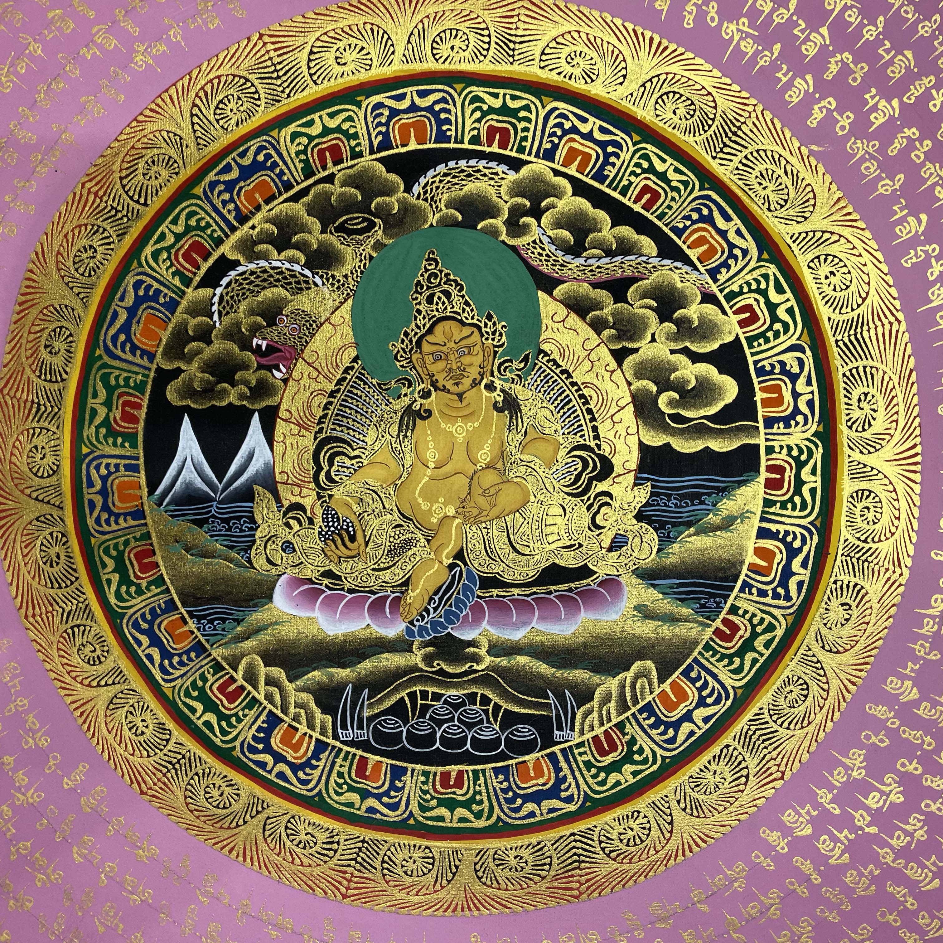 Buddhist Handmade Thangka <span Style=