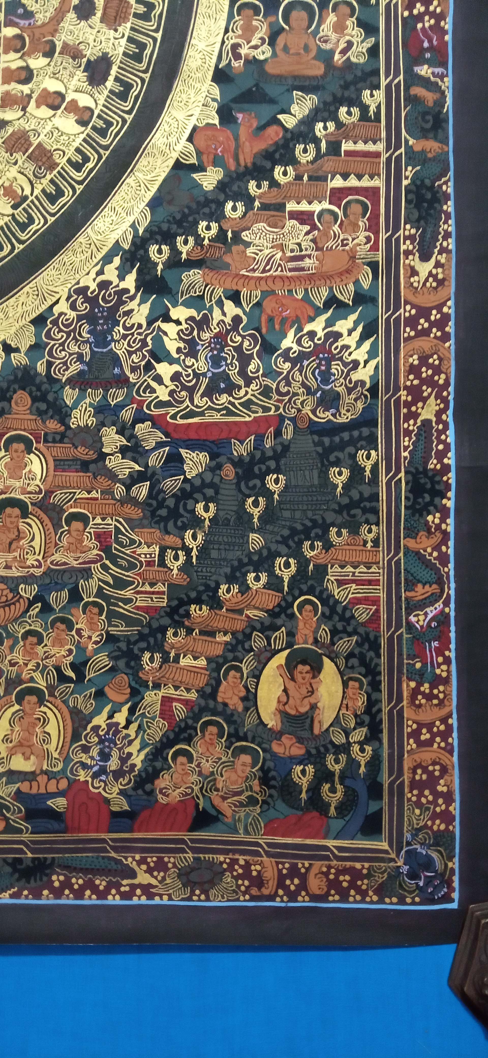 Buddhist Handmade Thangka <span Style=