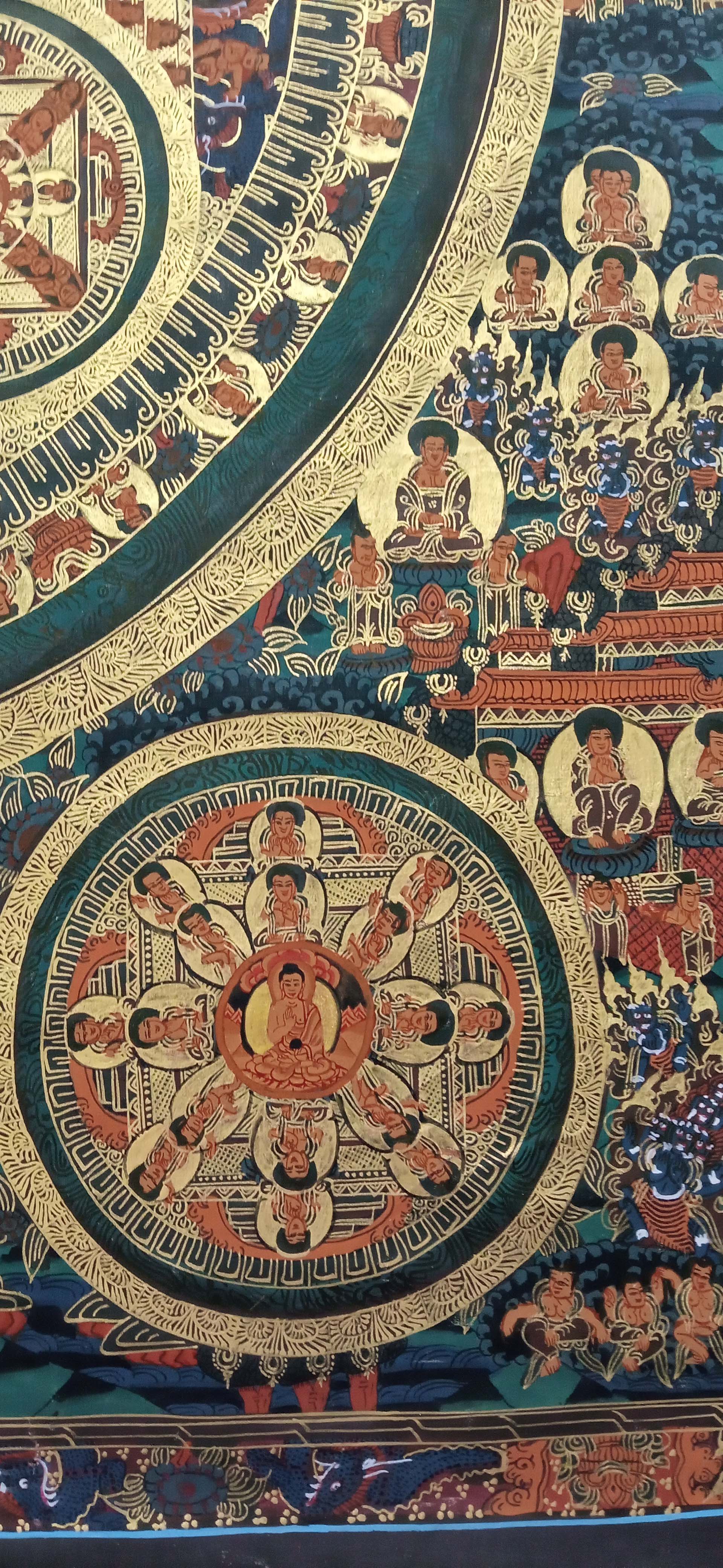 Buddhist Handmade Thangka <span Style=