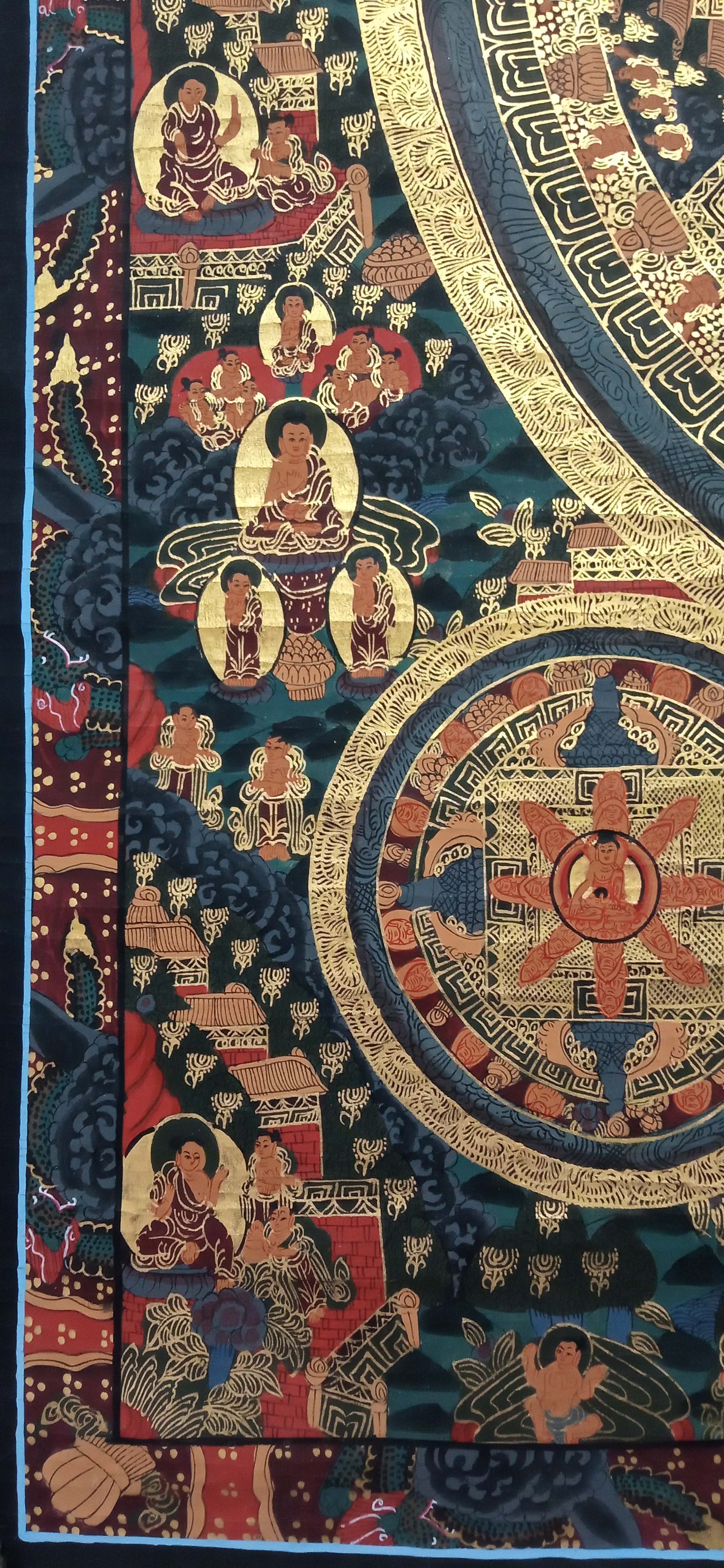 Buddhist Handmade Thangka <span Style=