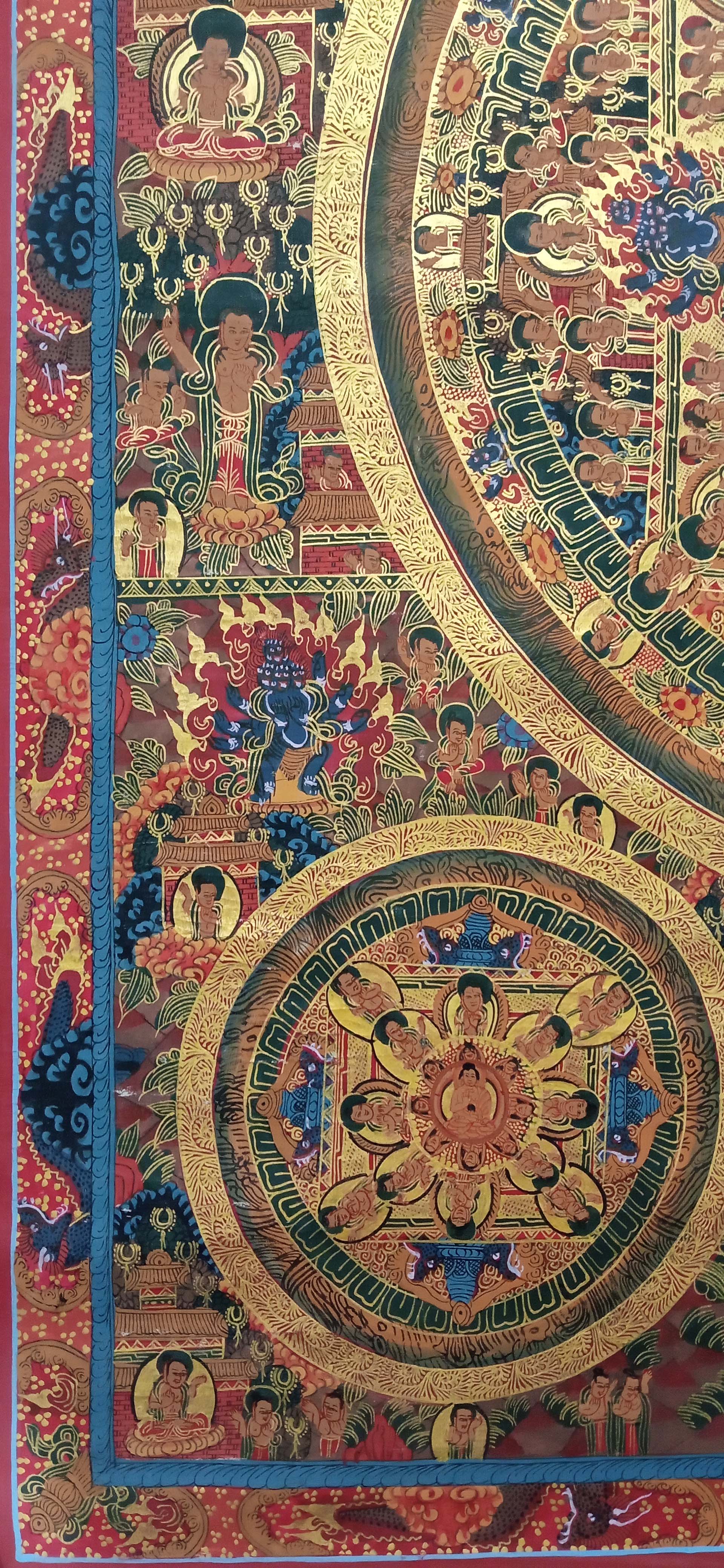 Buddhist Handmade Thangka <span Style=