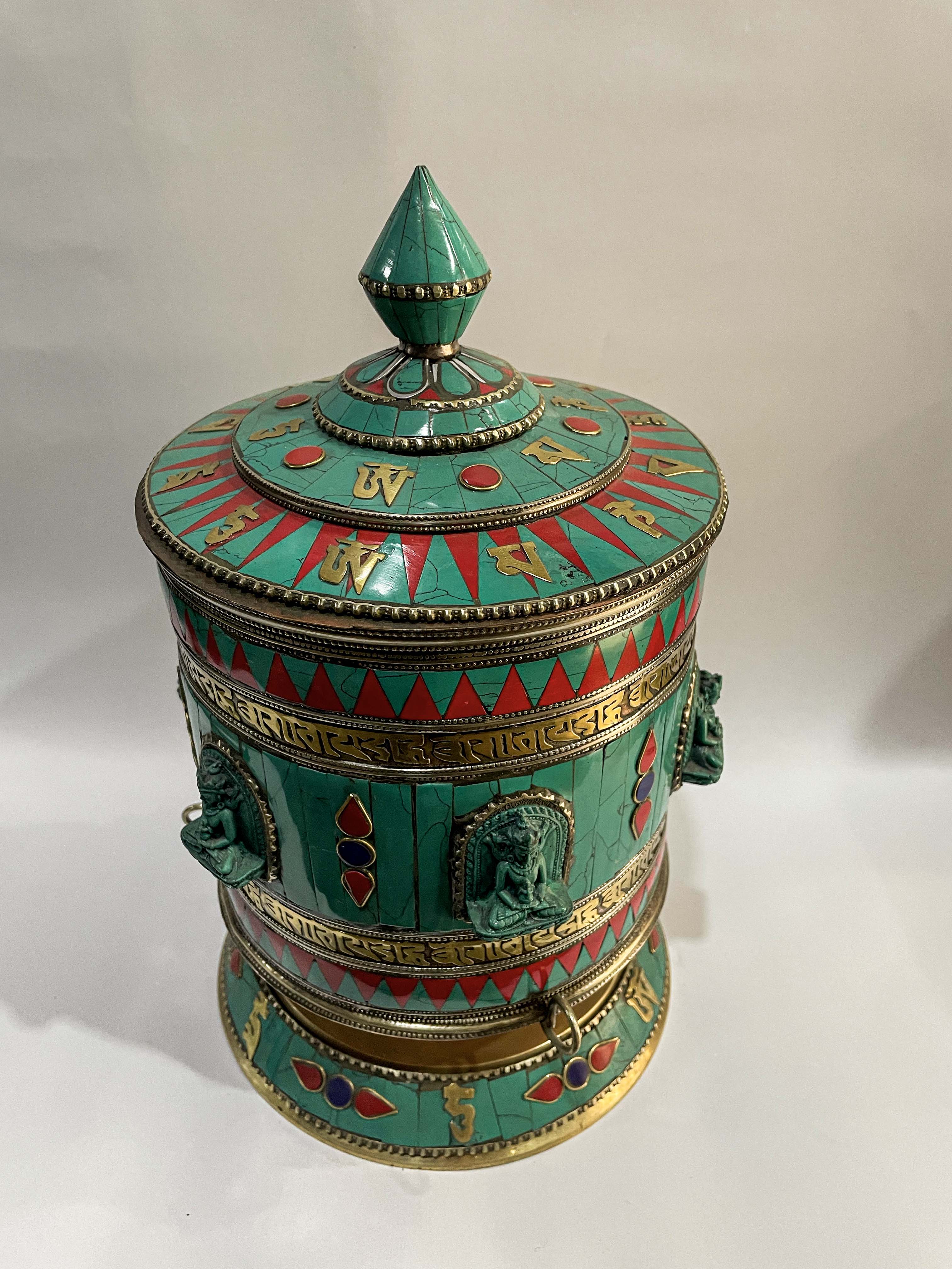 Table Prayer Wheel Big Size, <span Style=