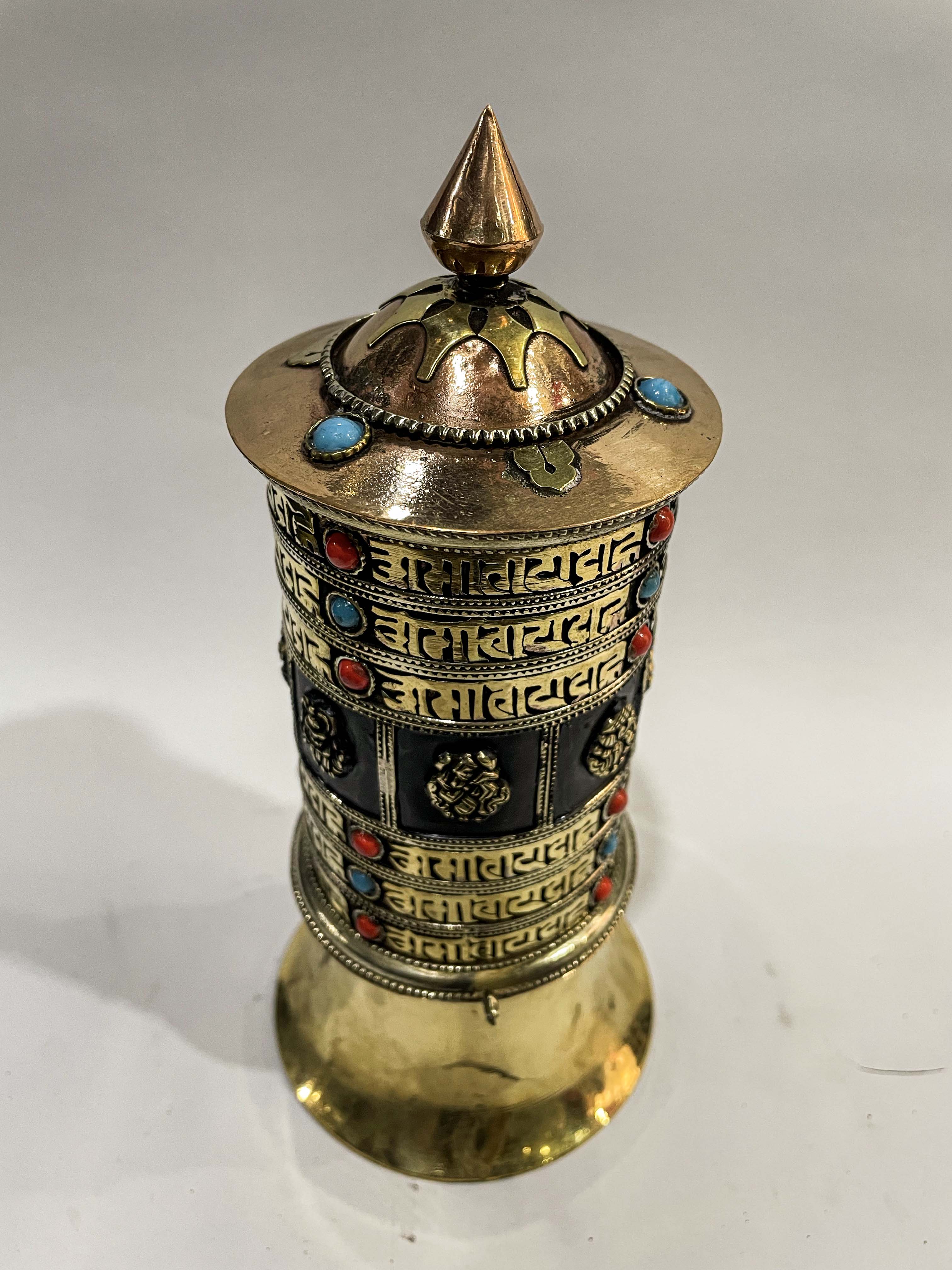 Table Prayer Wheel Mantra Inside, <span Style=