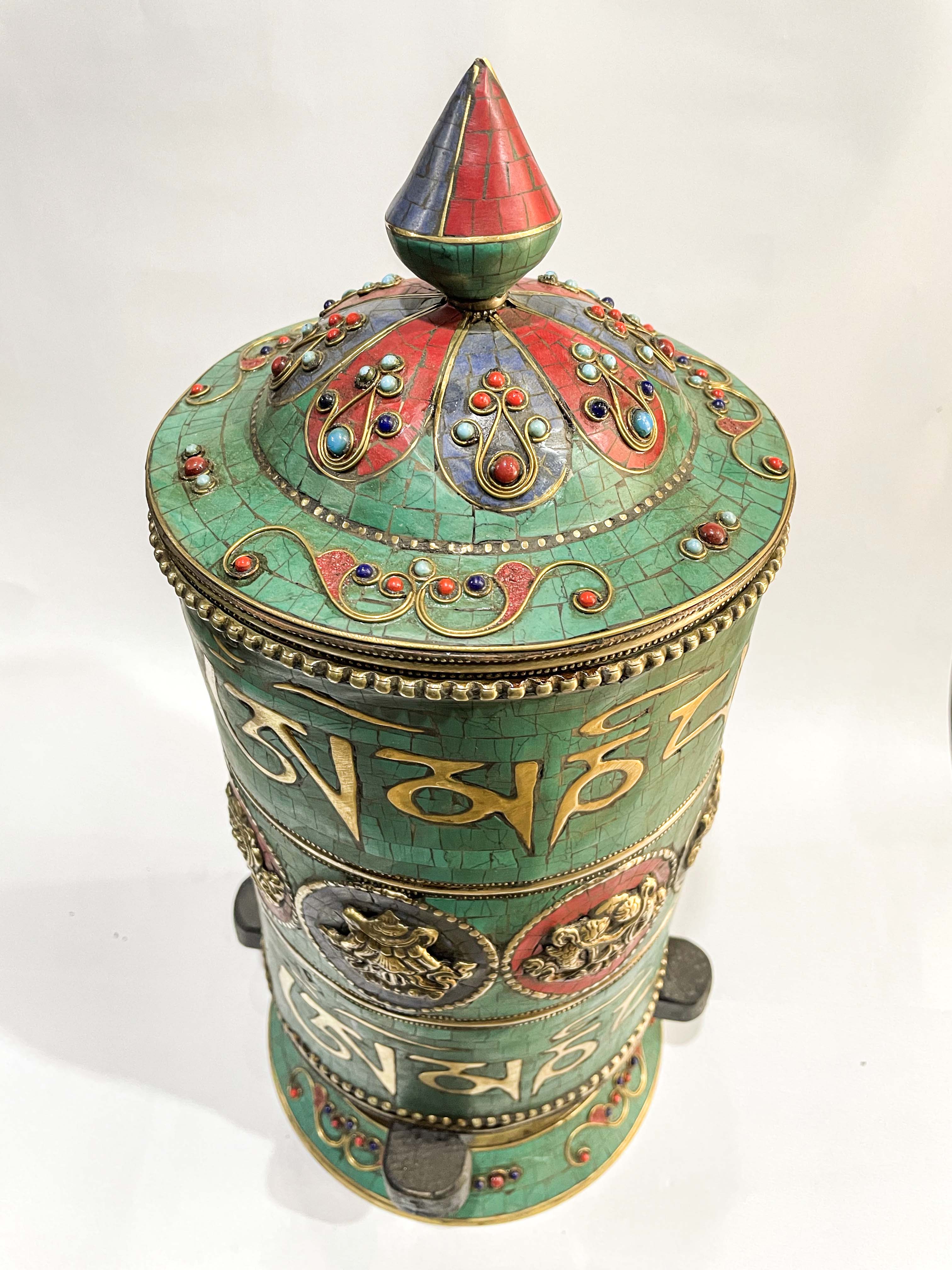 Table Prayer Wheel Big Size Mantra Inside, <span Style=