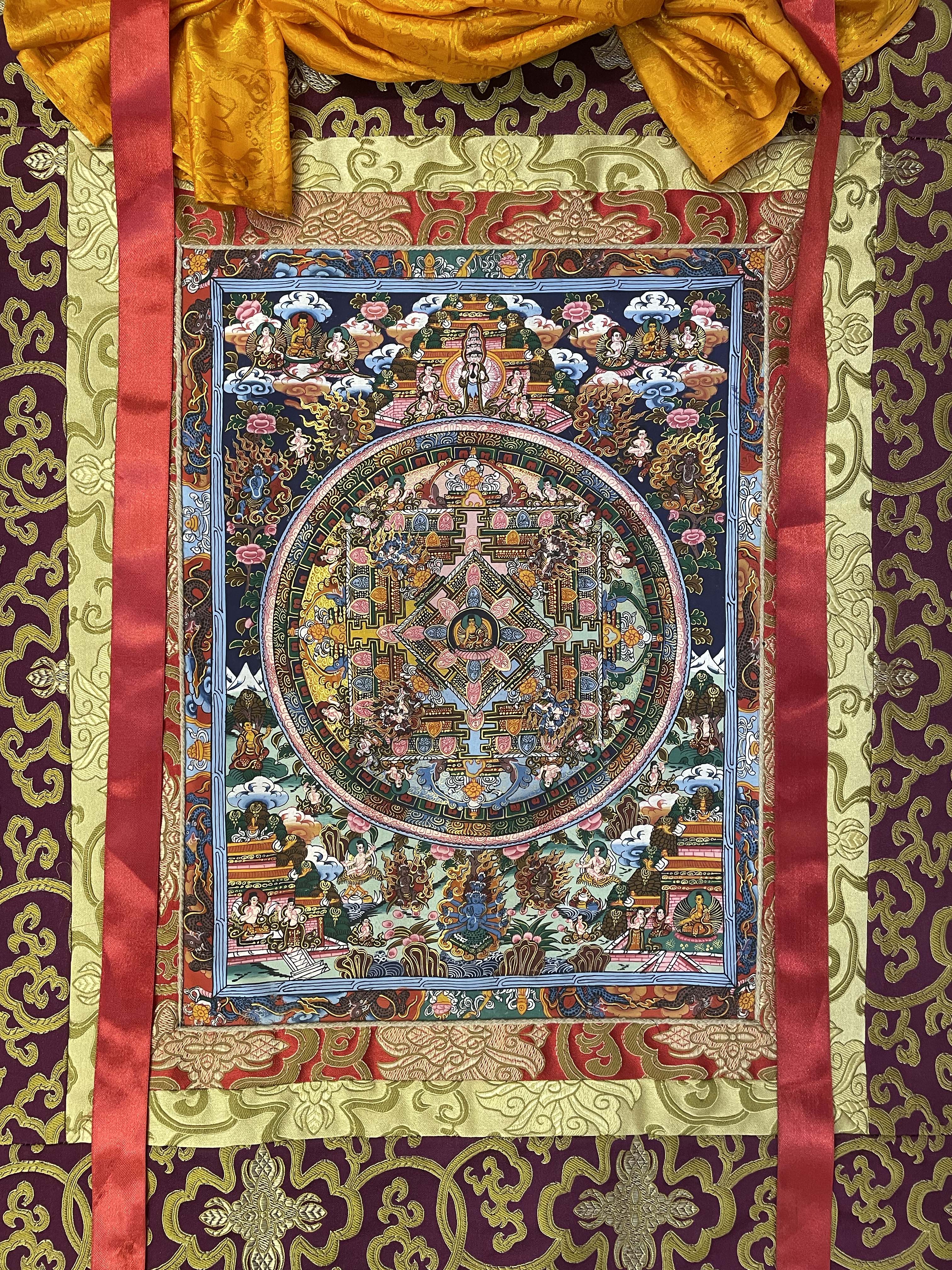 Buddhist Thangka <span Style=