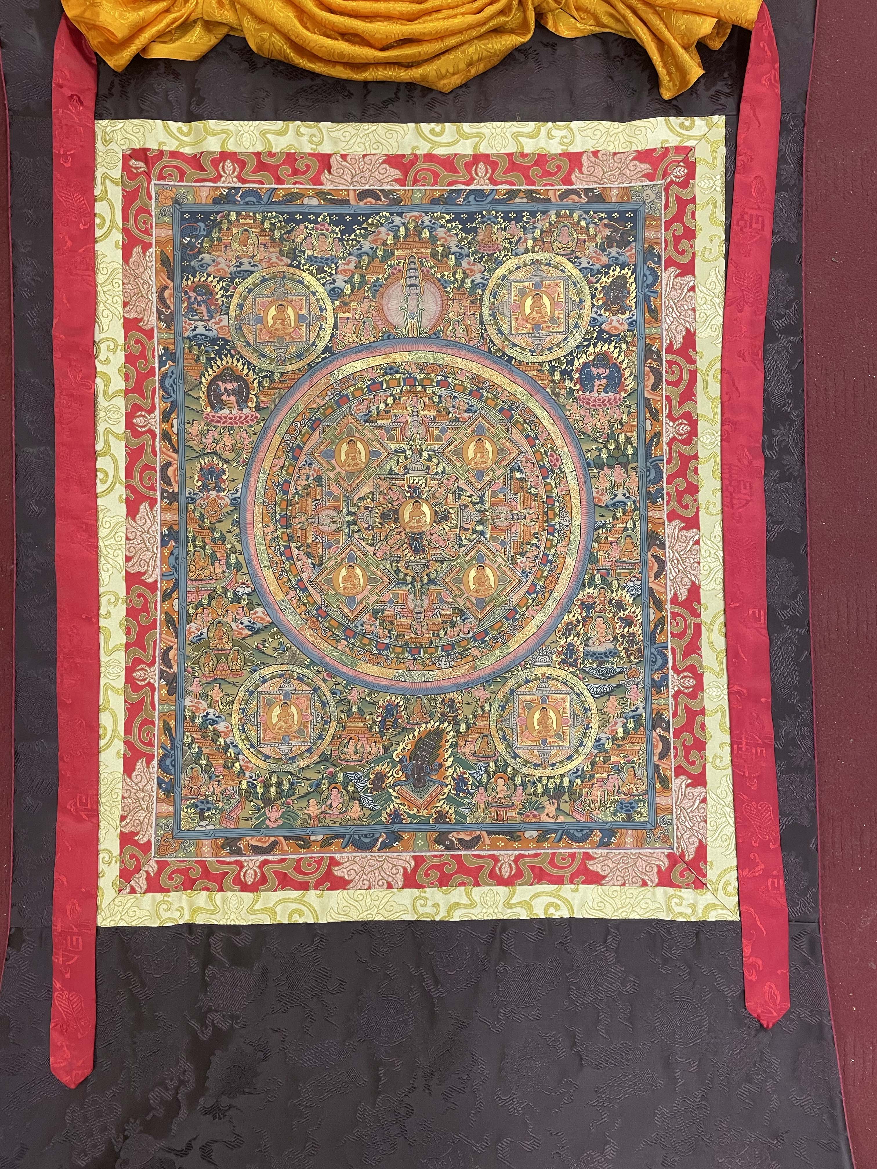 Buddhist Thangka <span Style=