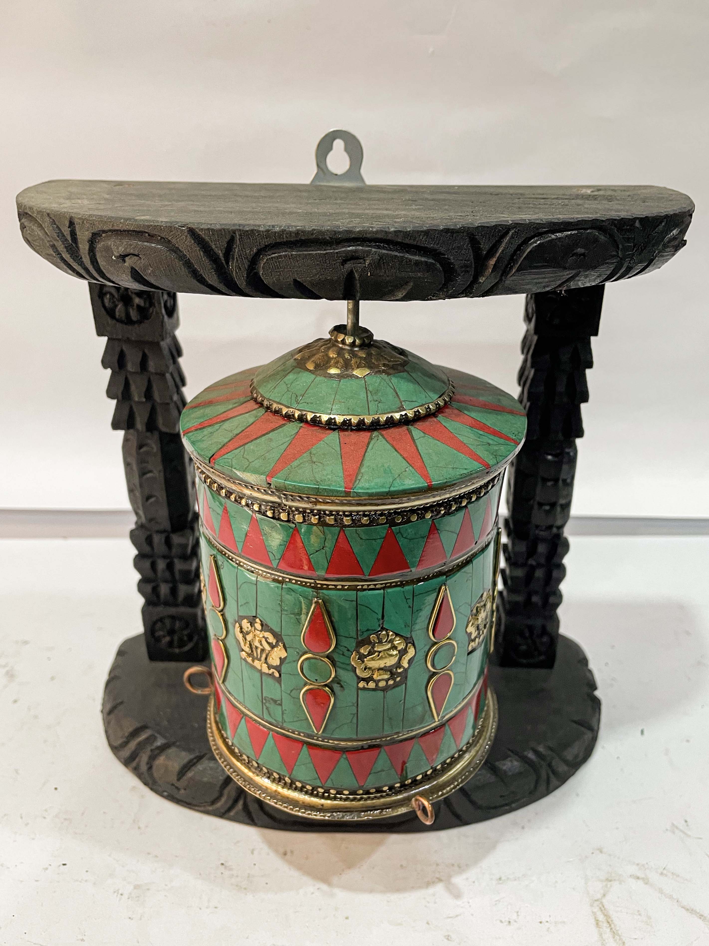 Wall Prayer Wheel <span Style=