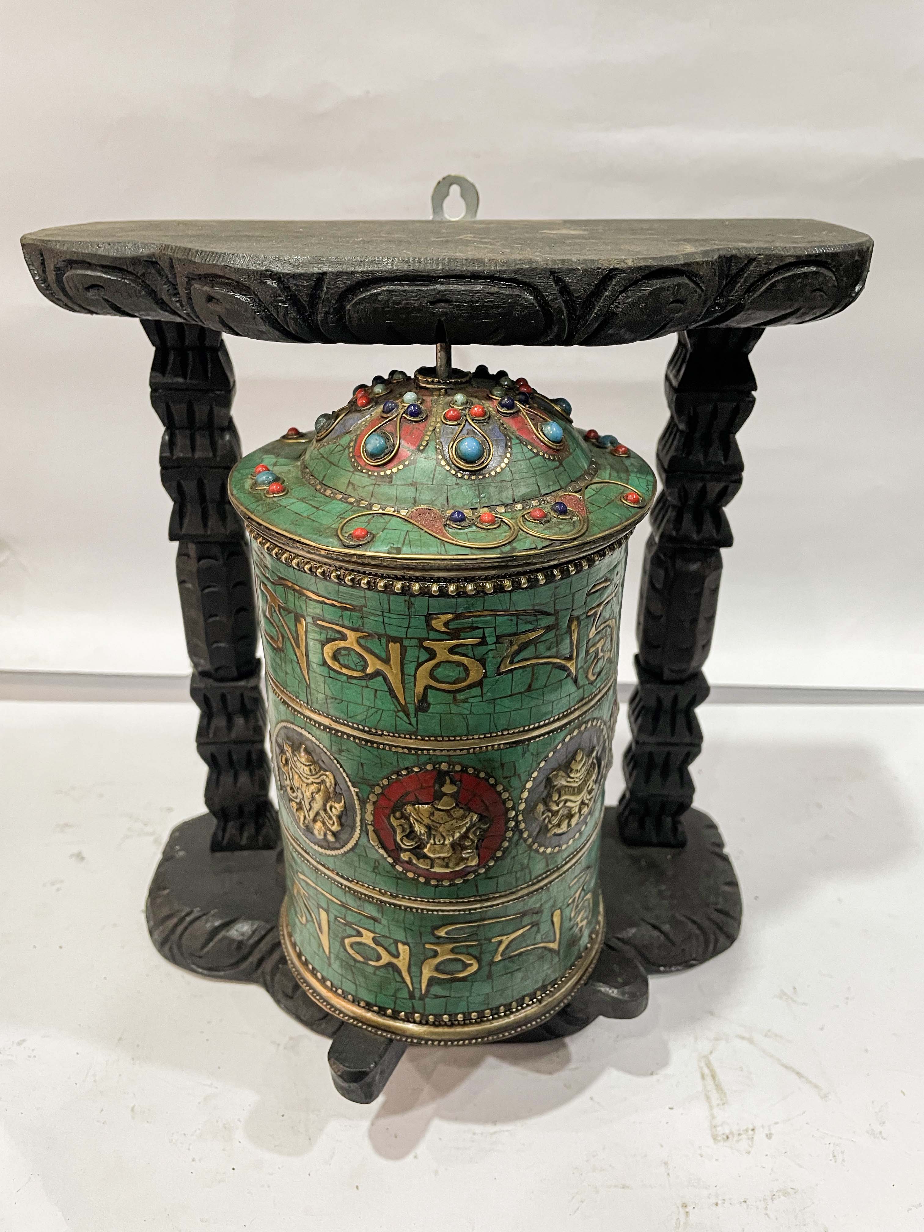 Wall Prayer Wheel <span Style=