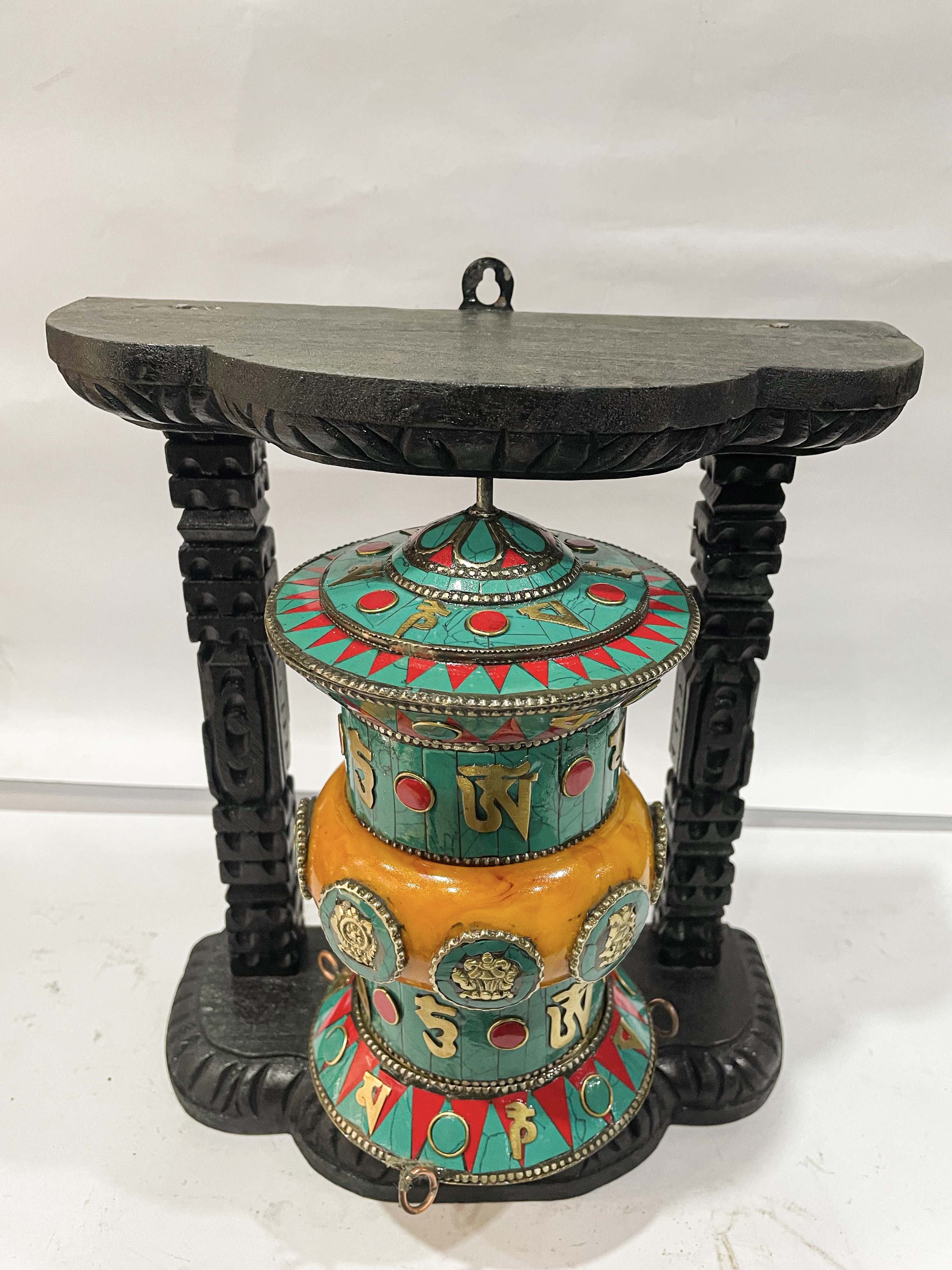 Wall Prayer Wheel <span Style=