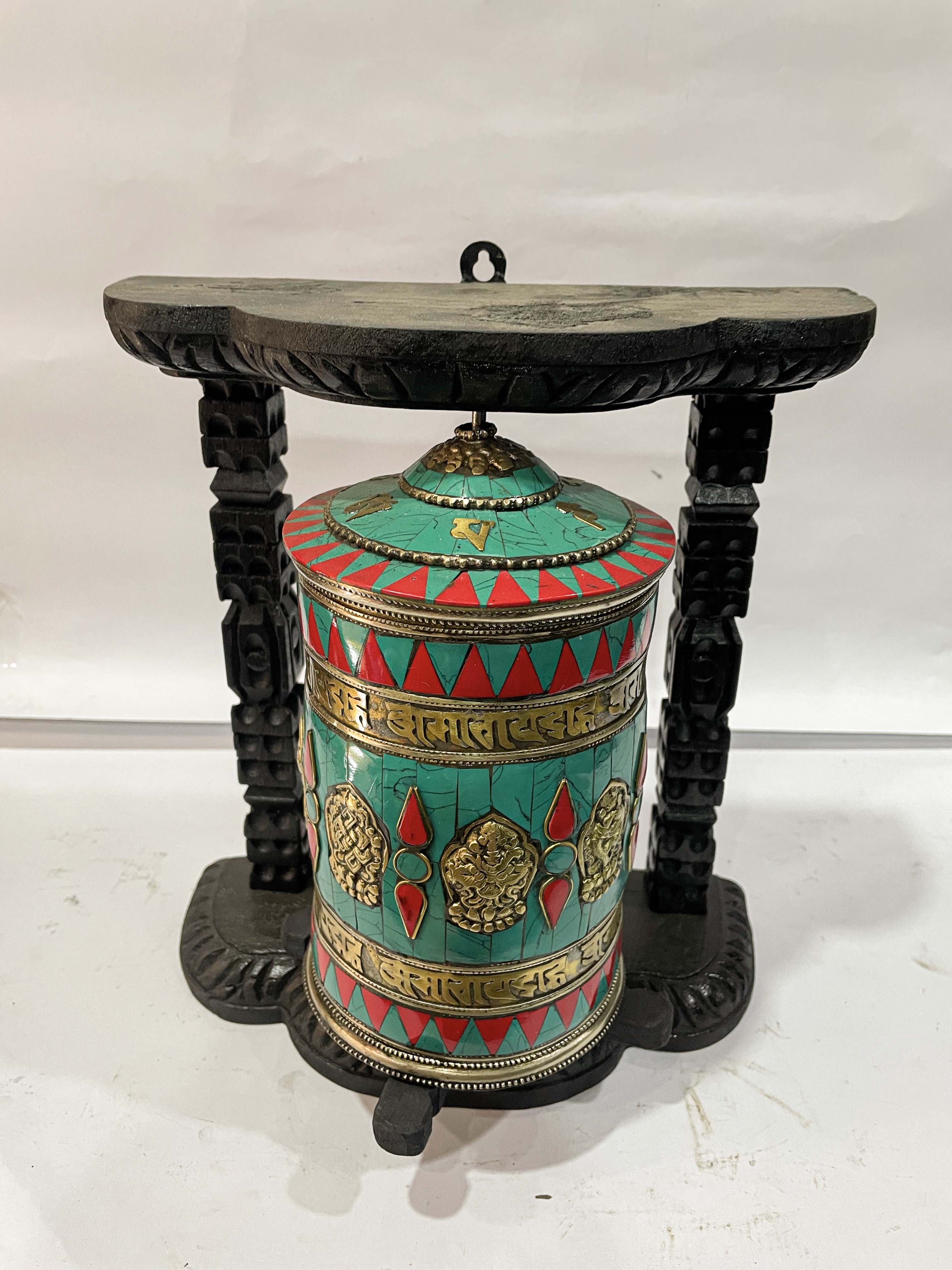 Wall Prayer Wheel <span Style=