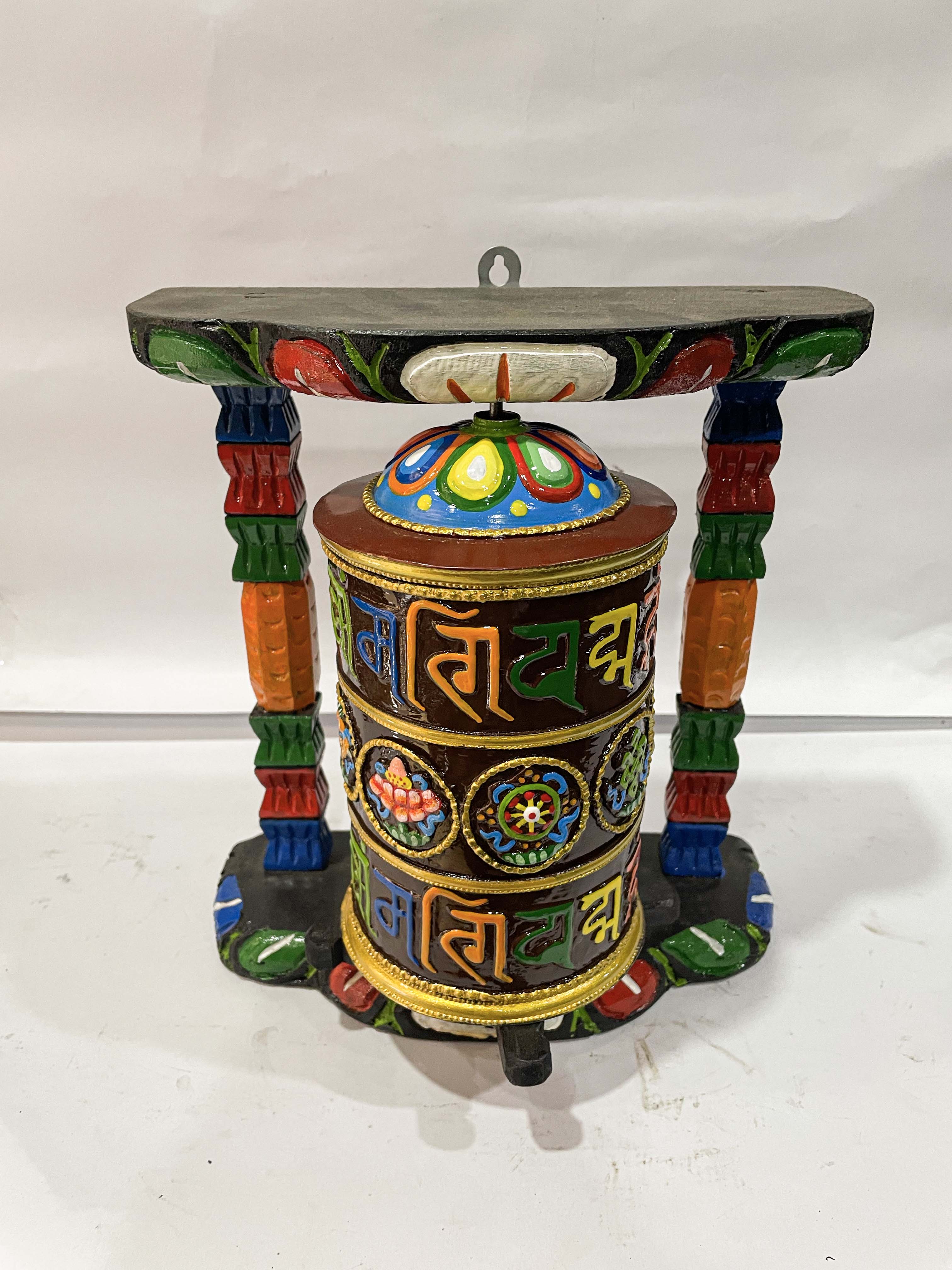 Wall Prayer Wheel <span Style=