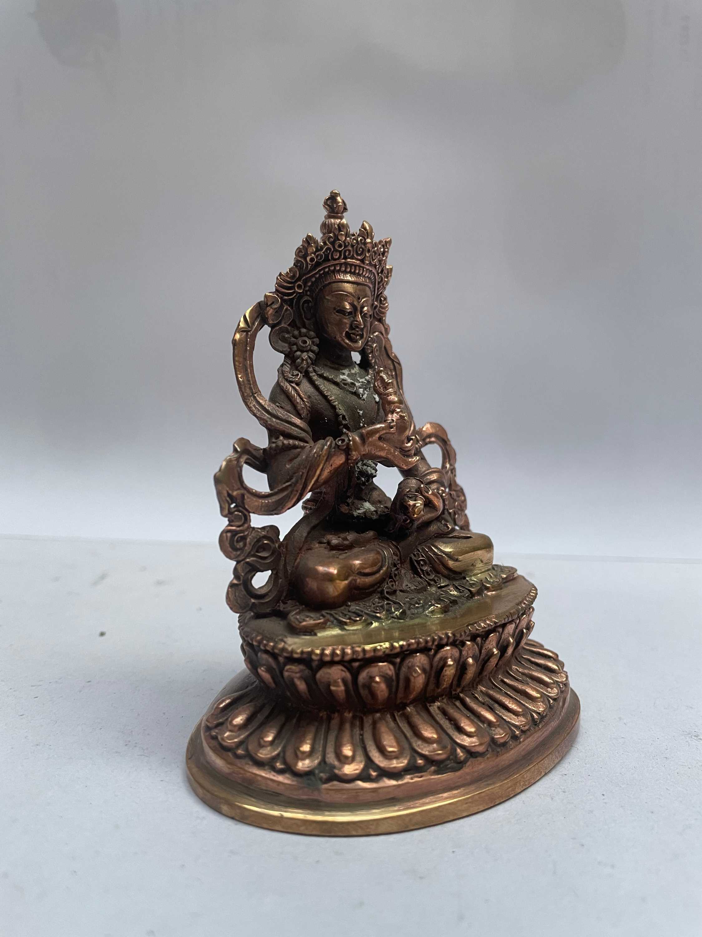 Buddhist Miniature Statue Of Vajrasattva, ceramic Molding
