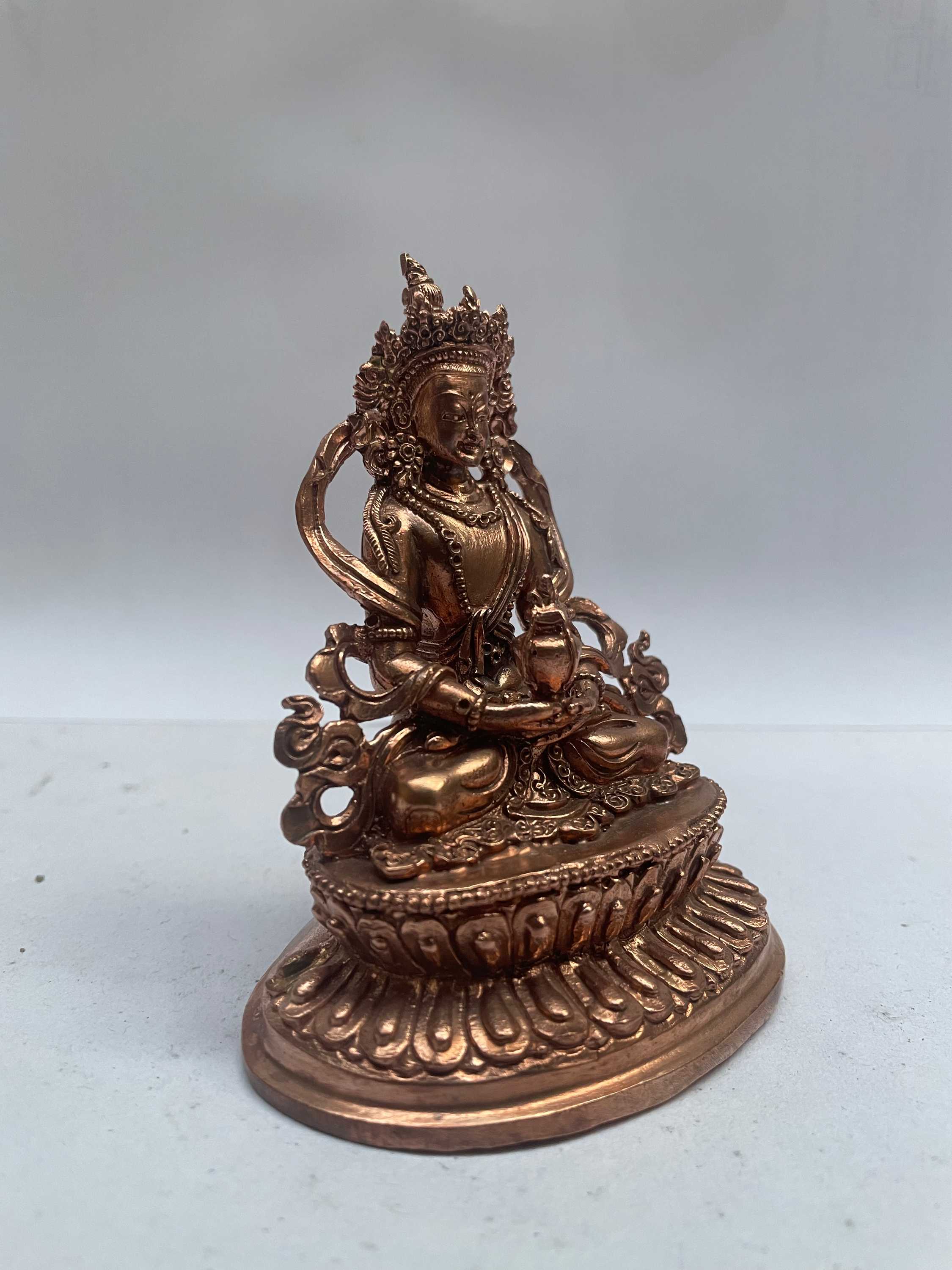 Buddhist Miniature Statue Of Aparimita, Amitayus, ceramic Molding, Chepame