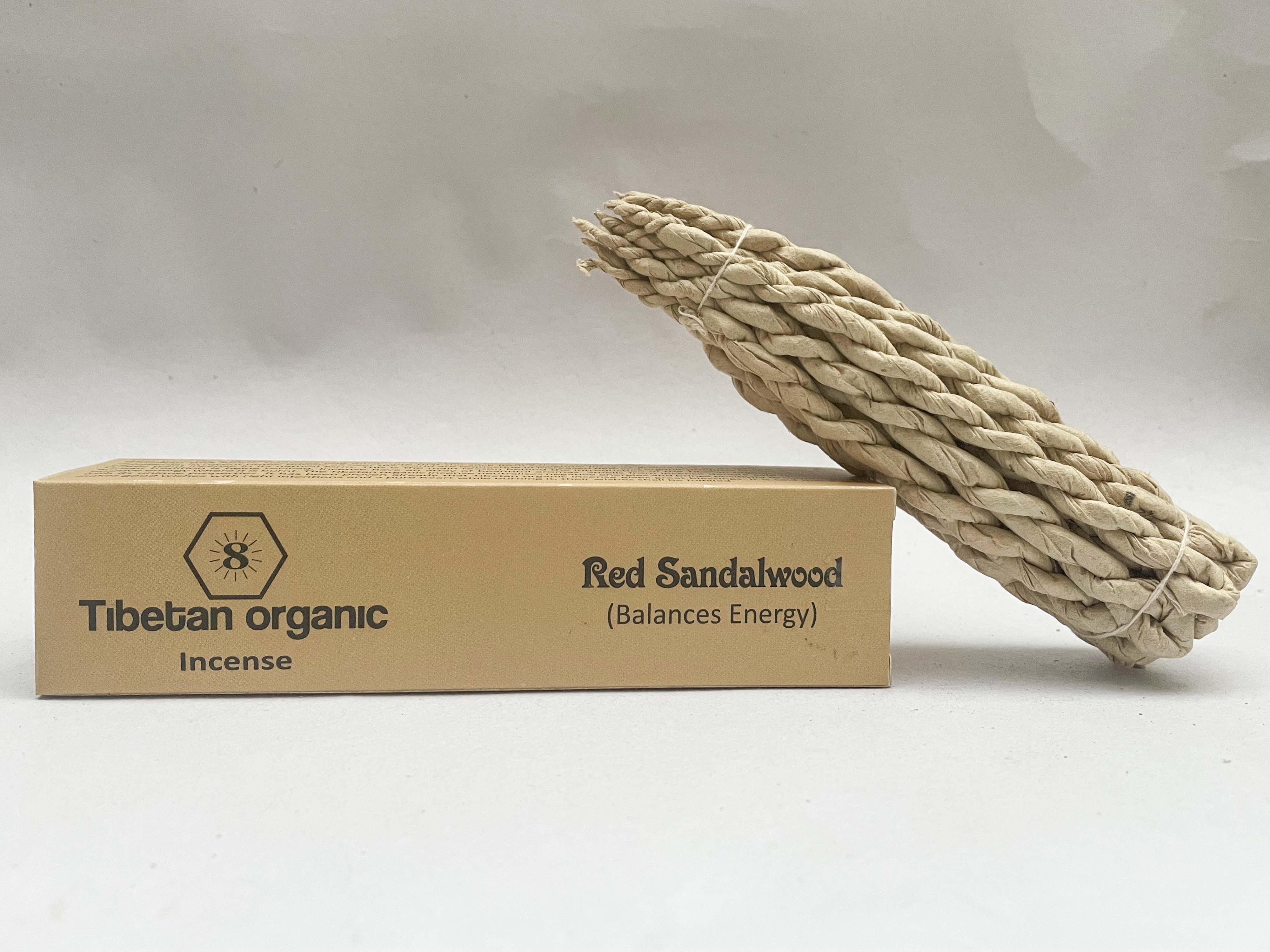 Red Sandalwood Handmade, high Quality Rope Incense, By Tibetan Organic Incense