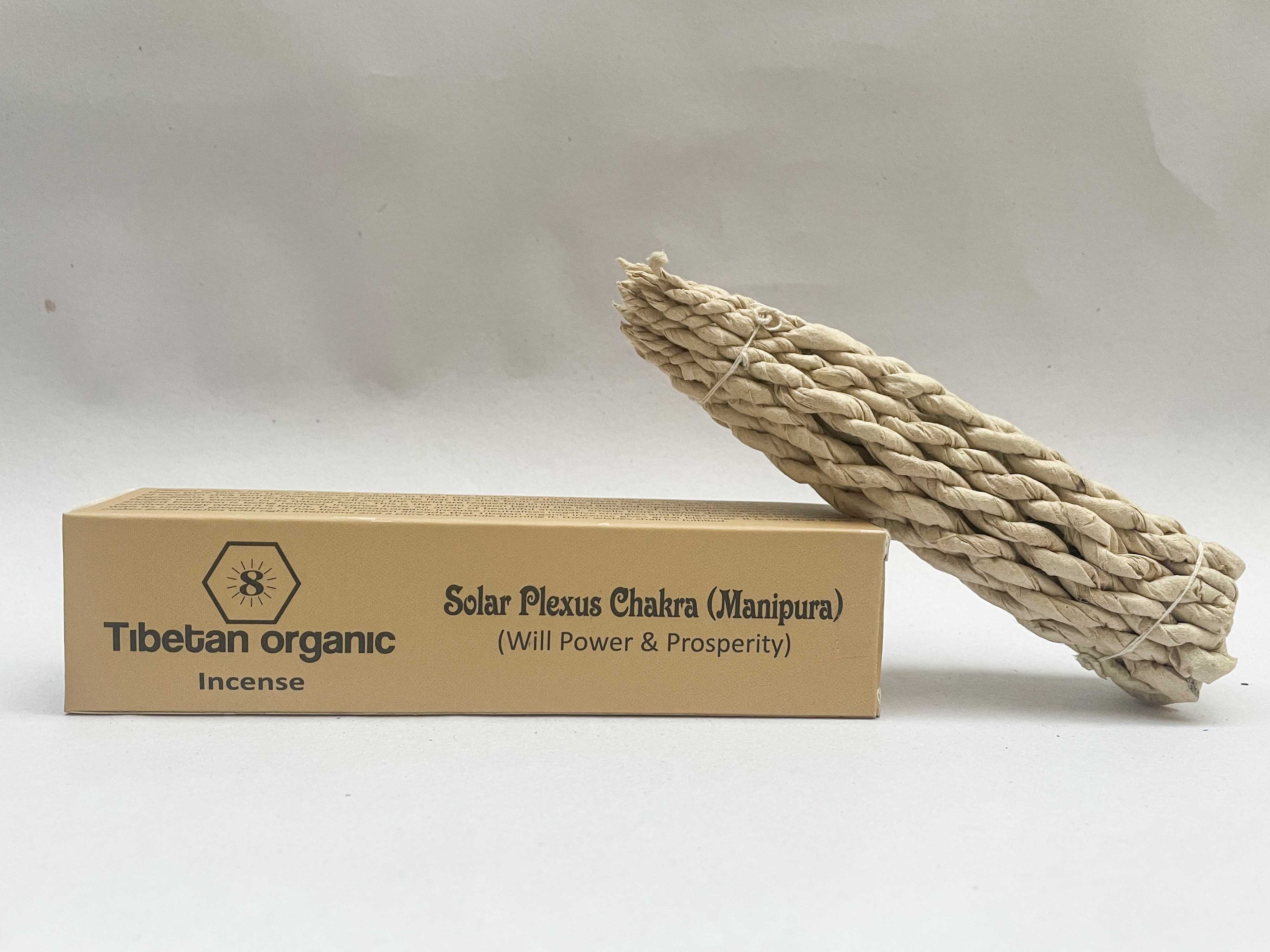 Solar Plexus Chakra Handmade, high Quality Rope Incense, By Tibetan Organic Incense