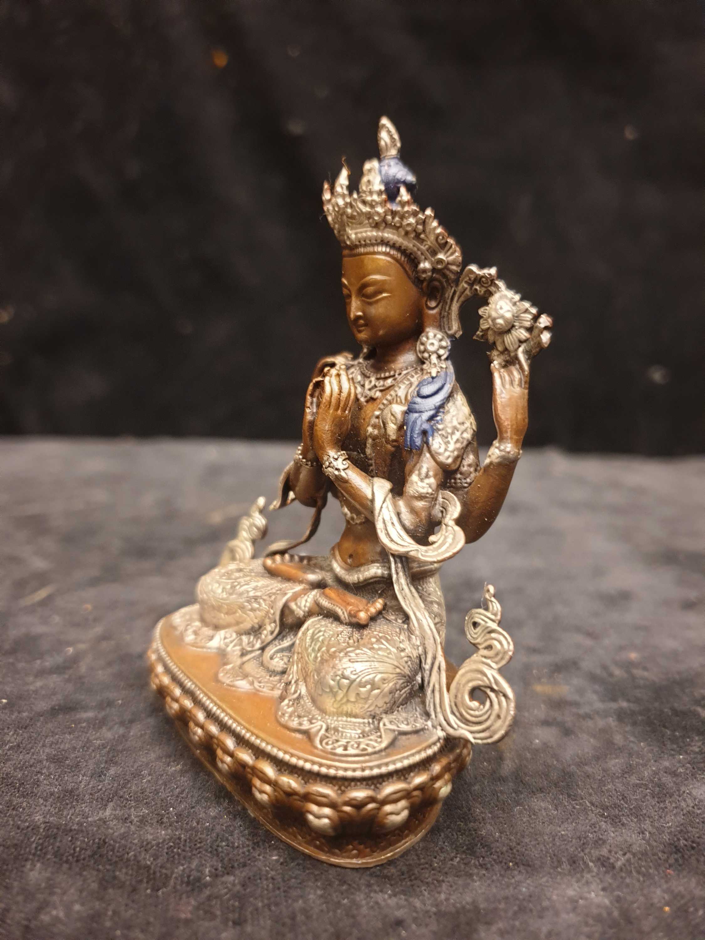 Buddhist Miniature Statue <span Style=