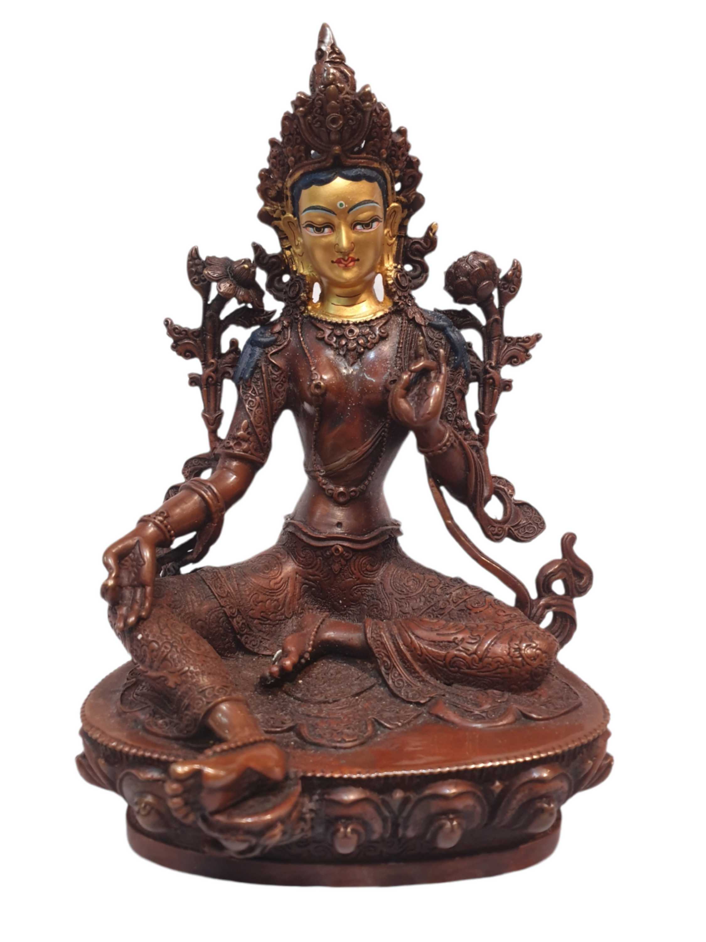 Tibetan Buddhist Statue <span Style=