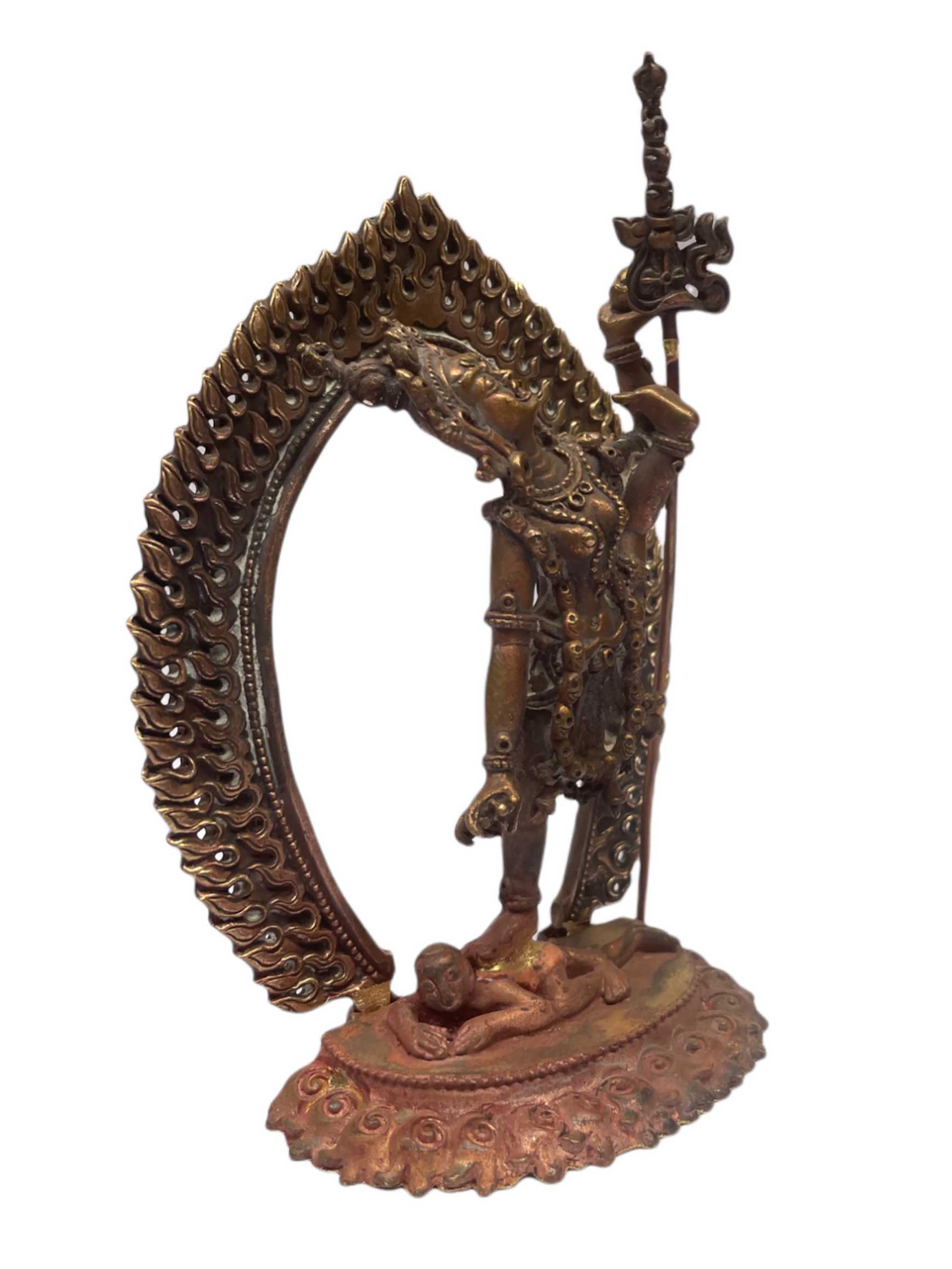 Buddhist Statue Miniature Statue Of, Akash Yogini, free Finishing