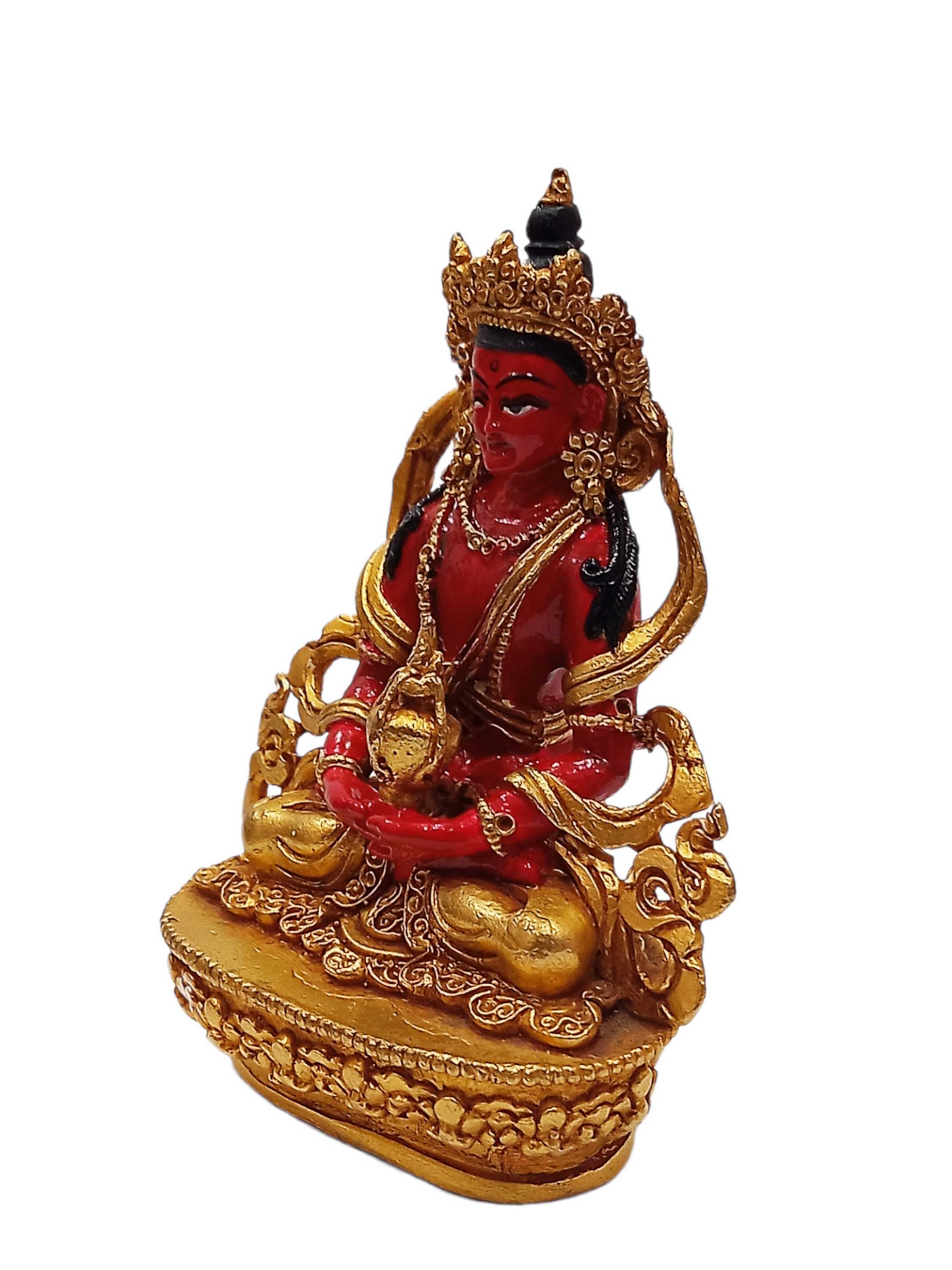 Buddhist Statue Miniature Statue Of, Aparimita, traditional Color, Amitayus, Chepame