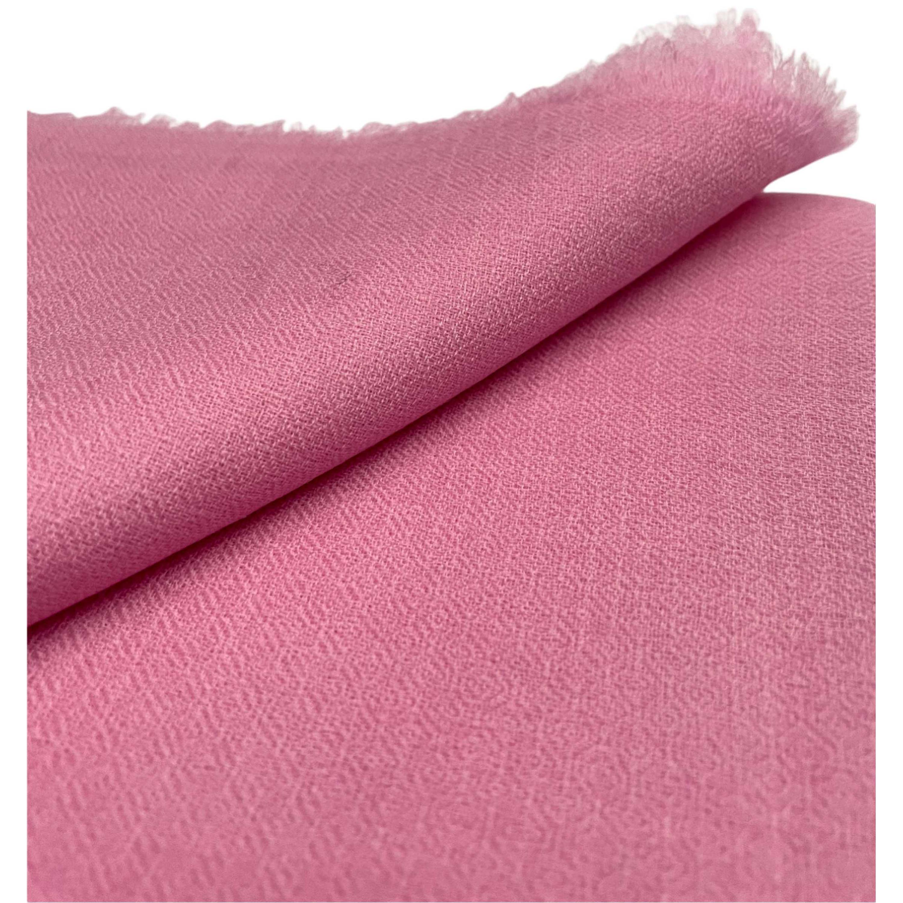 Ring Shawl,a Thin, Soft, And Light Shawl For All-weather Use, Two-ply Wool, Real Pashmina Wool, Pink