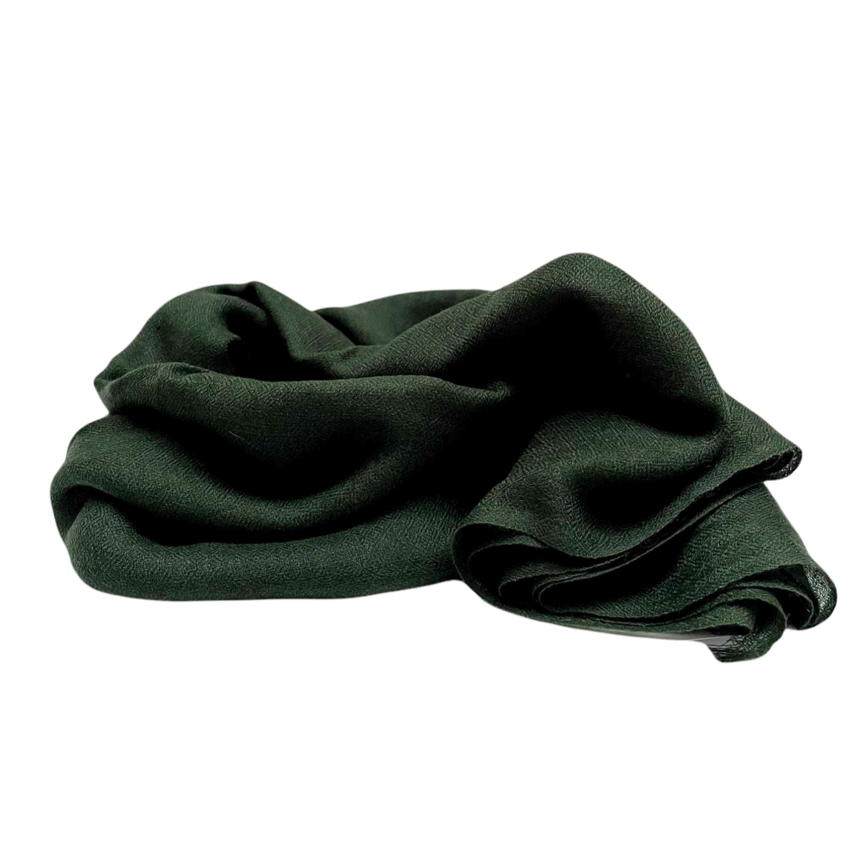 Ring Shawl,a Thin, Soft, And Light Shawl For All-weather Use, Two-ply Wool, Real Pashmina Wool, Green