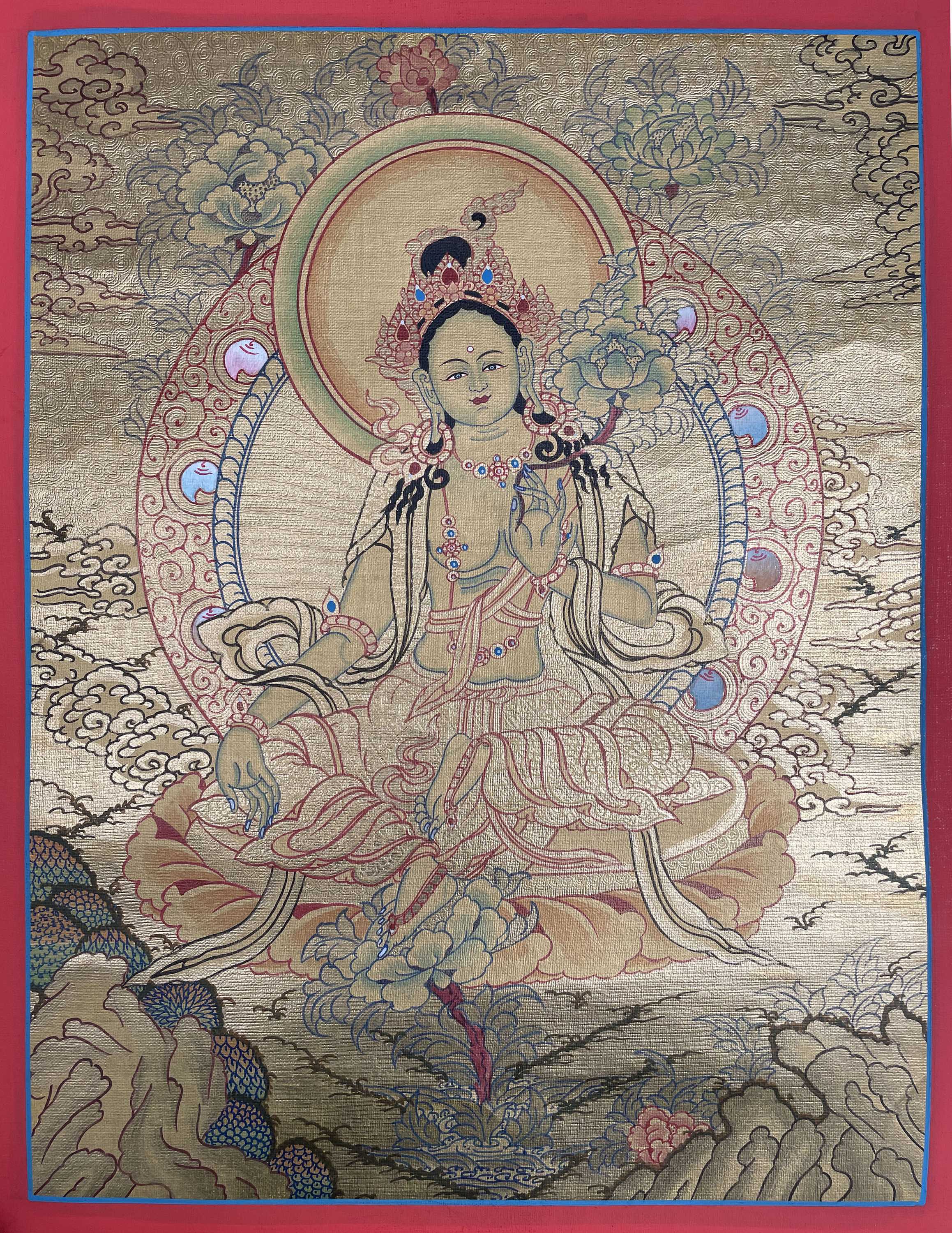 Tibetan Buddhist Thangka <span Style=