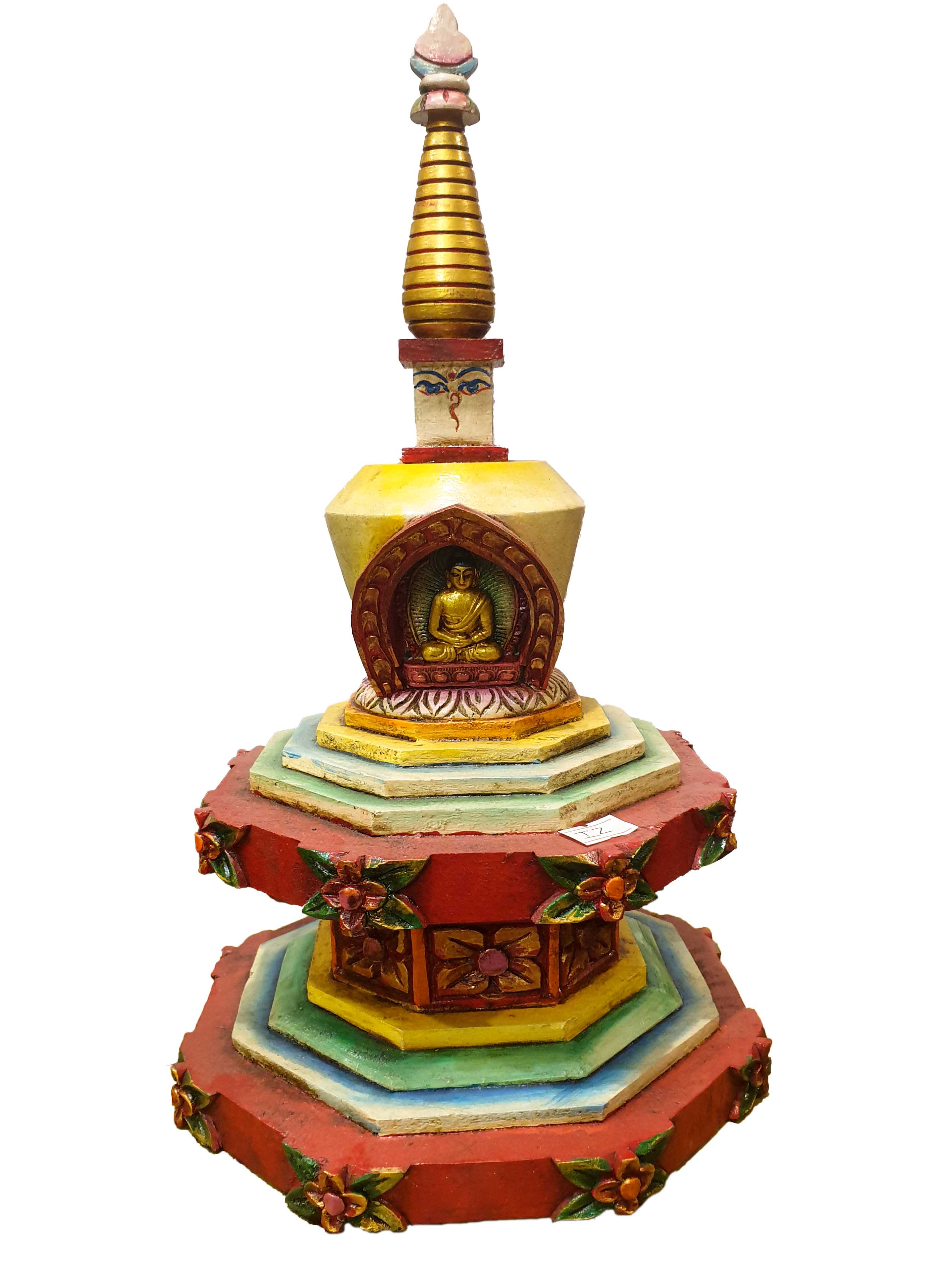 Buddhist Statue Of Stupa traditional Color