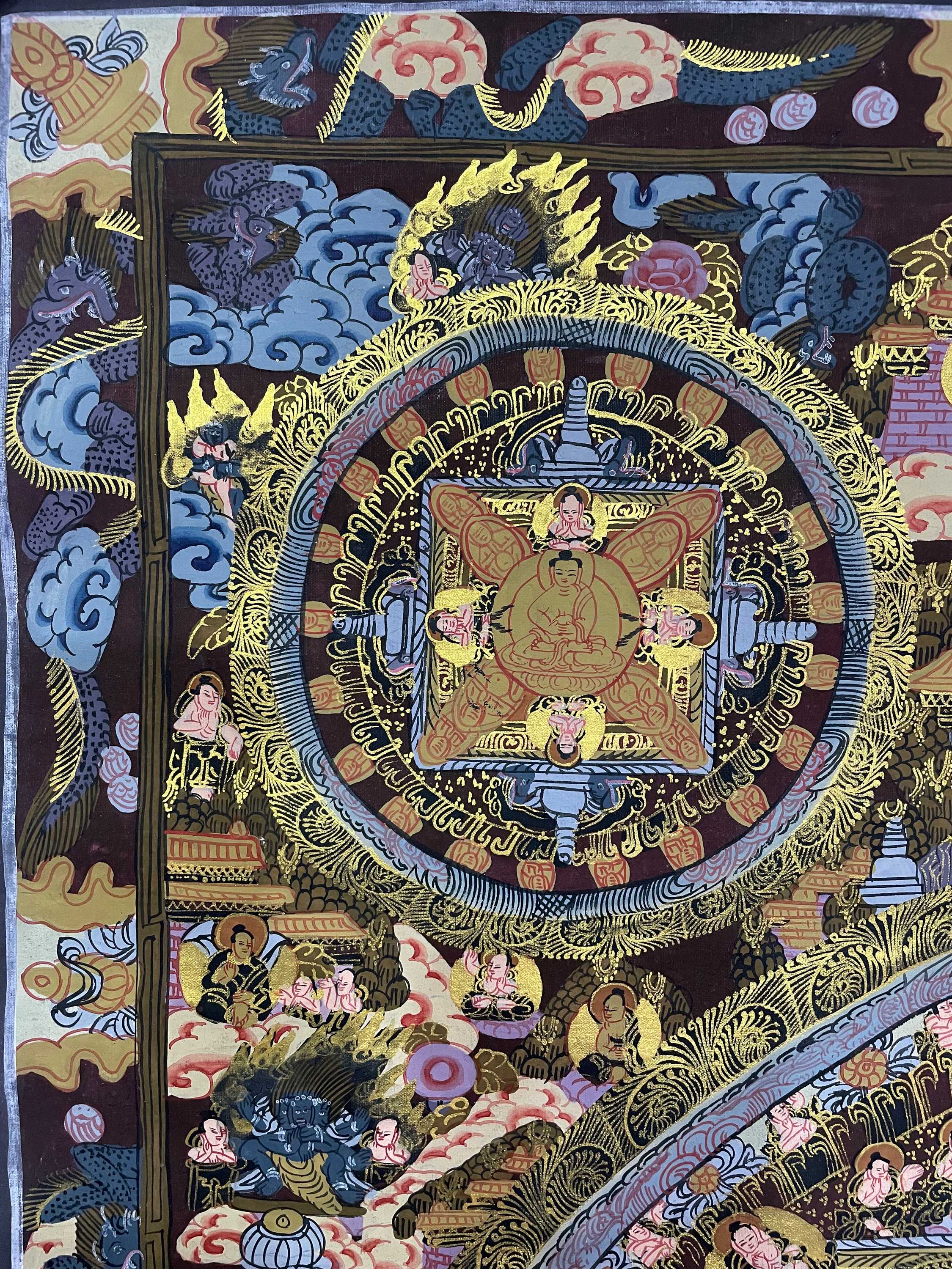 Tibetan Buddhist Thangka Painting <span Style=