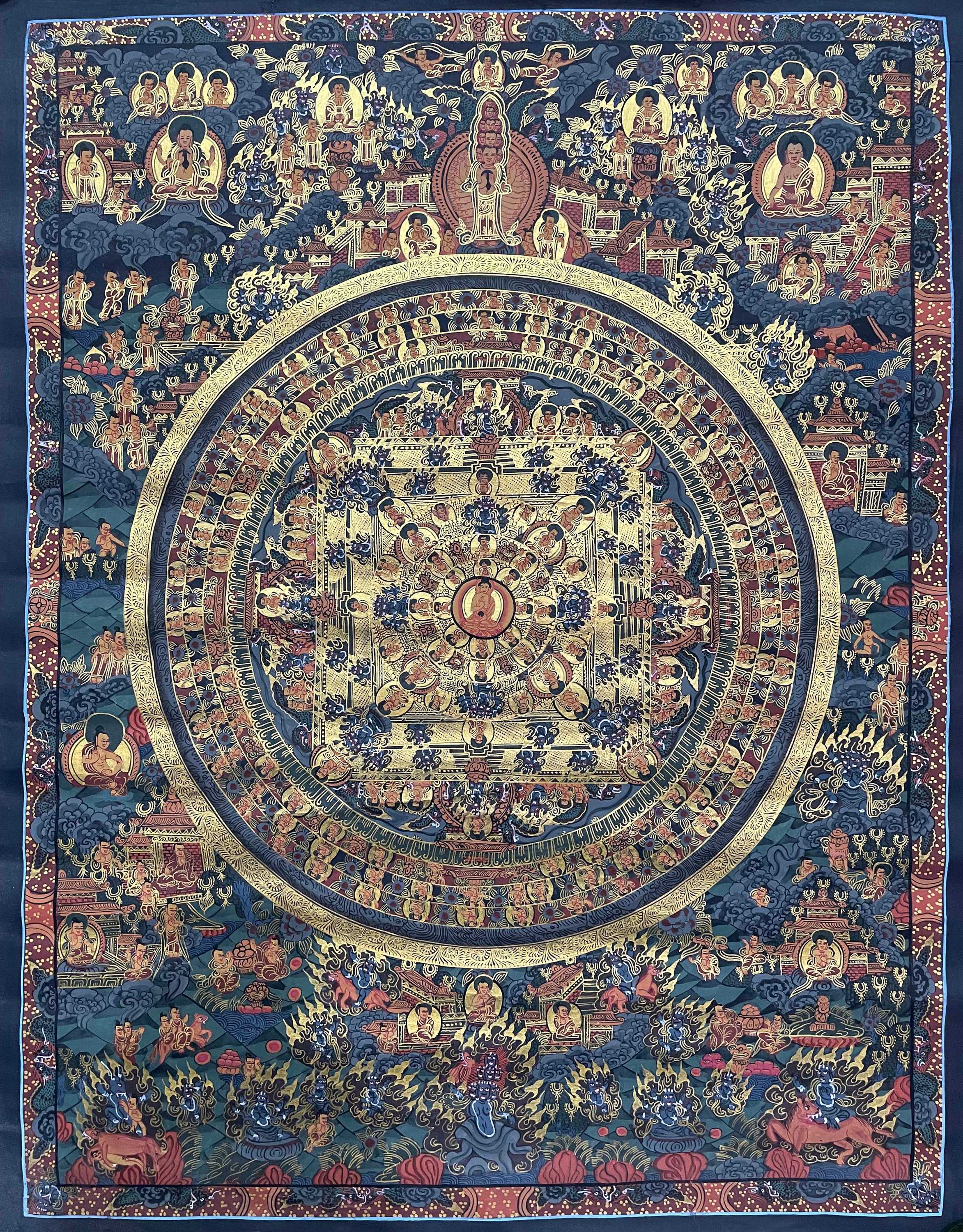 Tibetan Buddhist Thangka Painting <span Style=