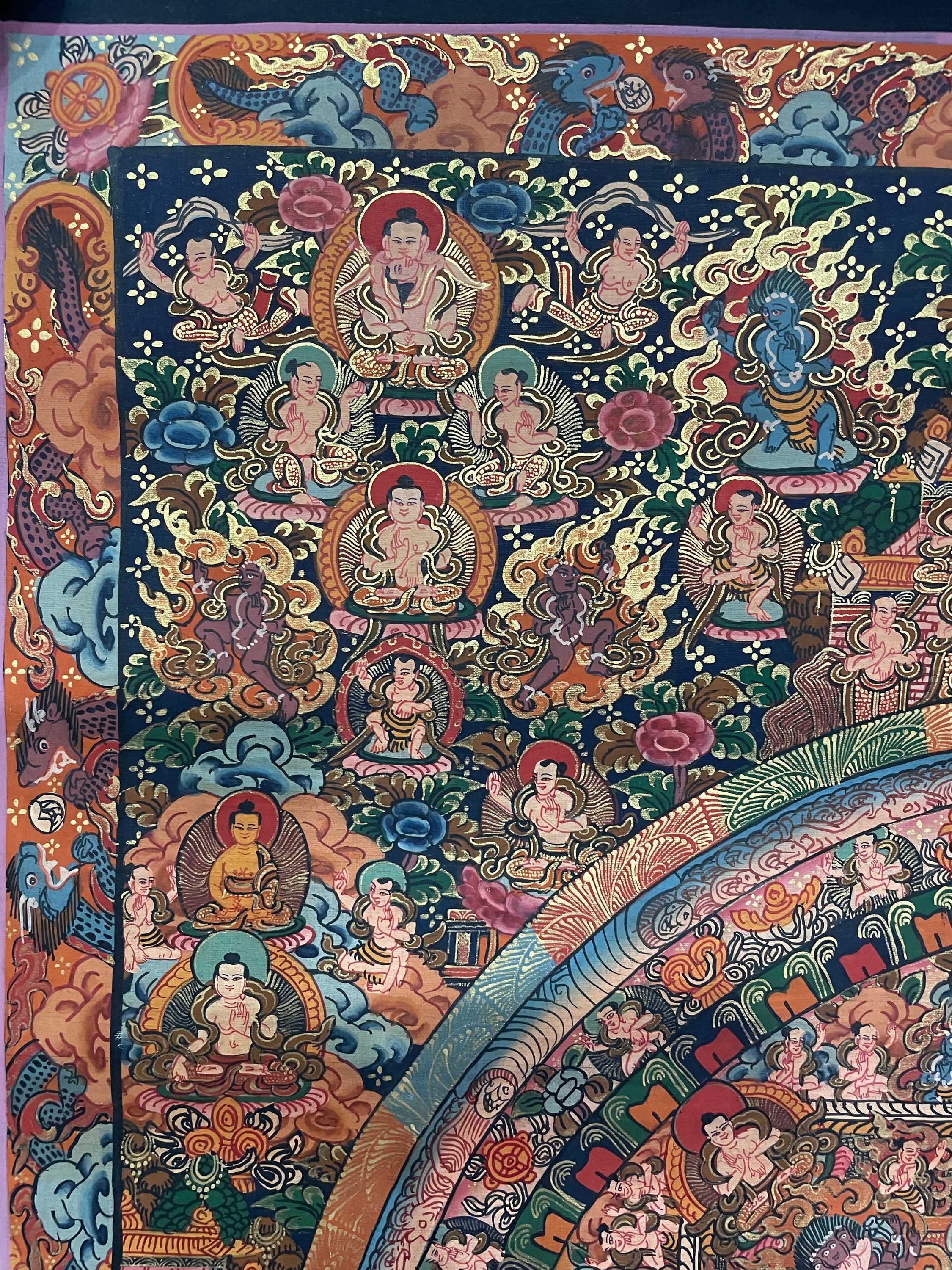 Tibetan Buddhist Thangka Painting <span Style=