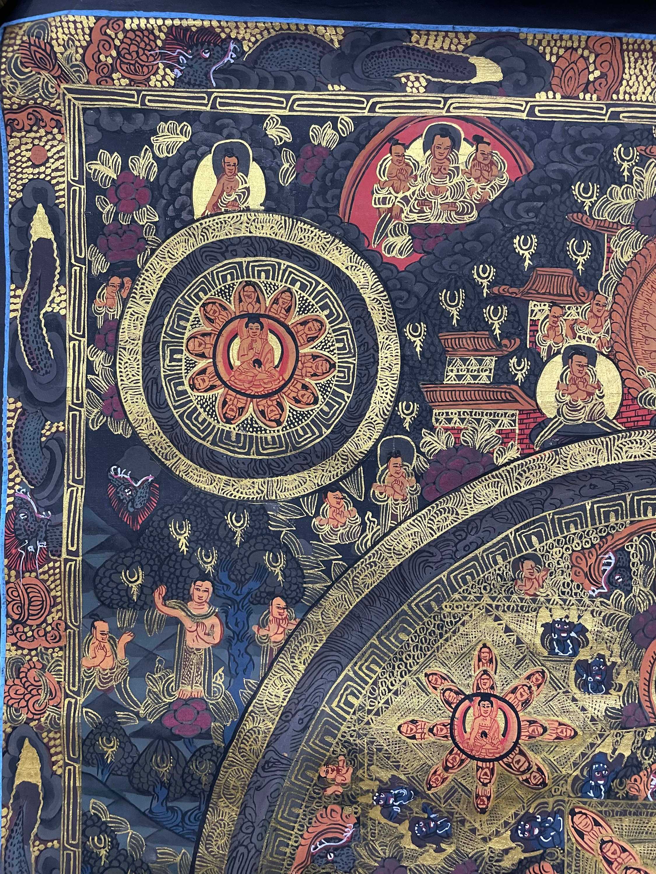 Tibetan Buddhist Thangka Painting <span Style=