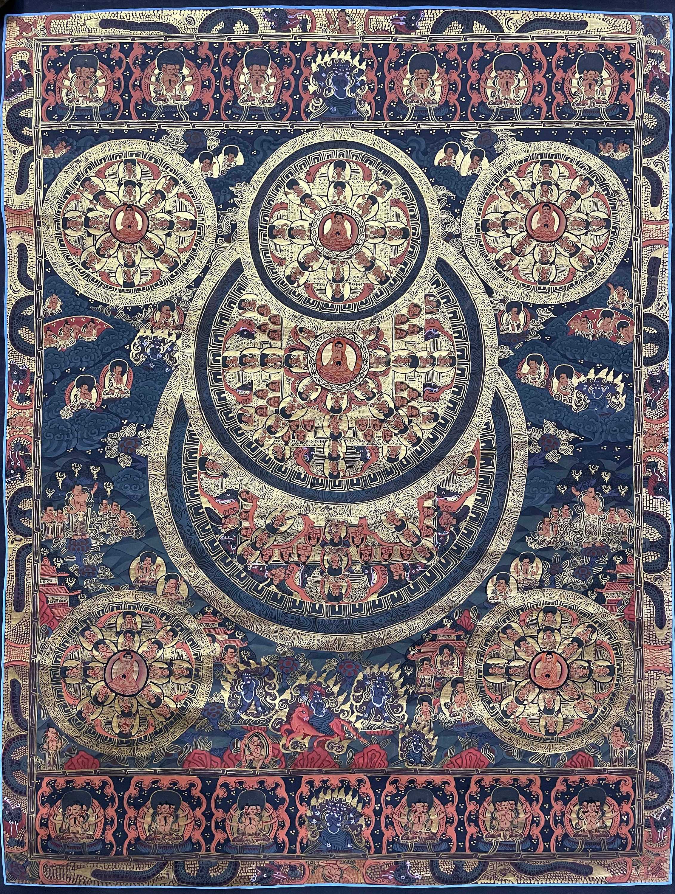 Tibetan Buddhist Thangka Painting <span Style=