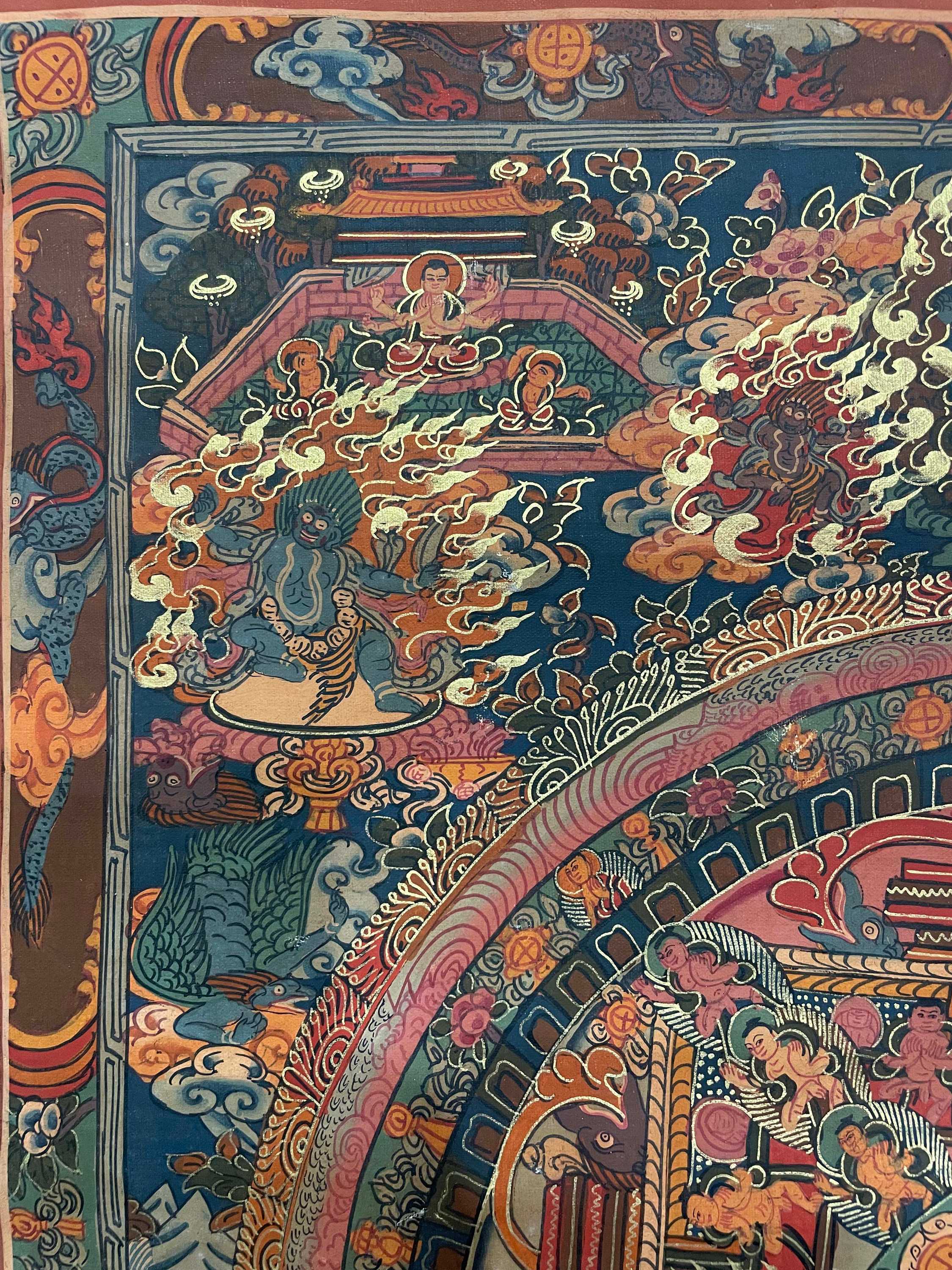 Tibetan Buddhist Thangka Painting <span Style=