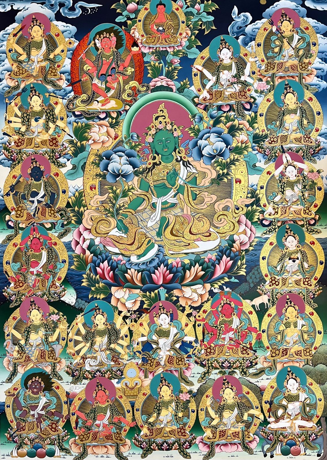 Tibetan Buddhist Thangka <span Style=