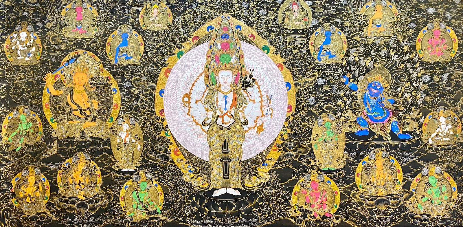 Tibetan Buddhist Thangka <span Style=